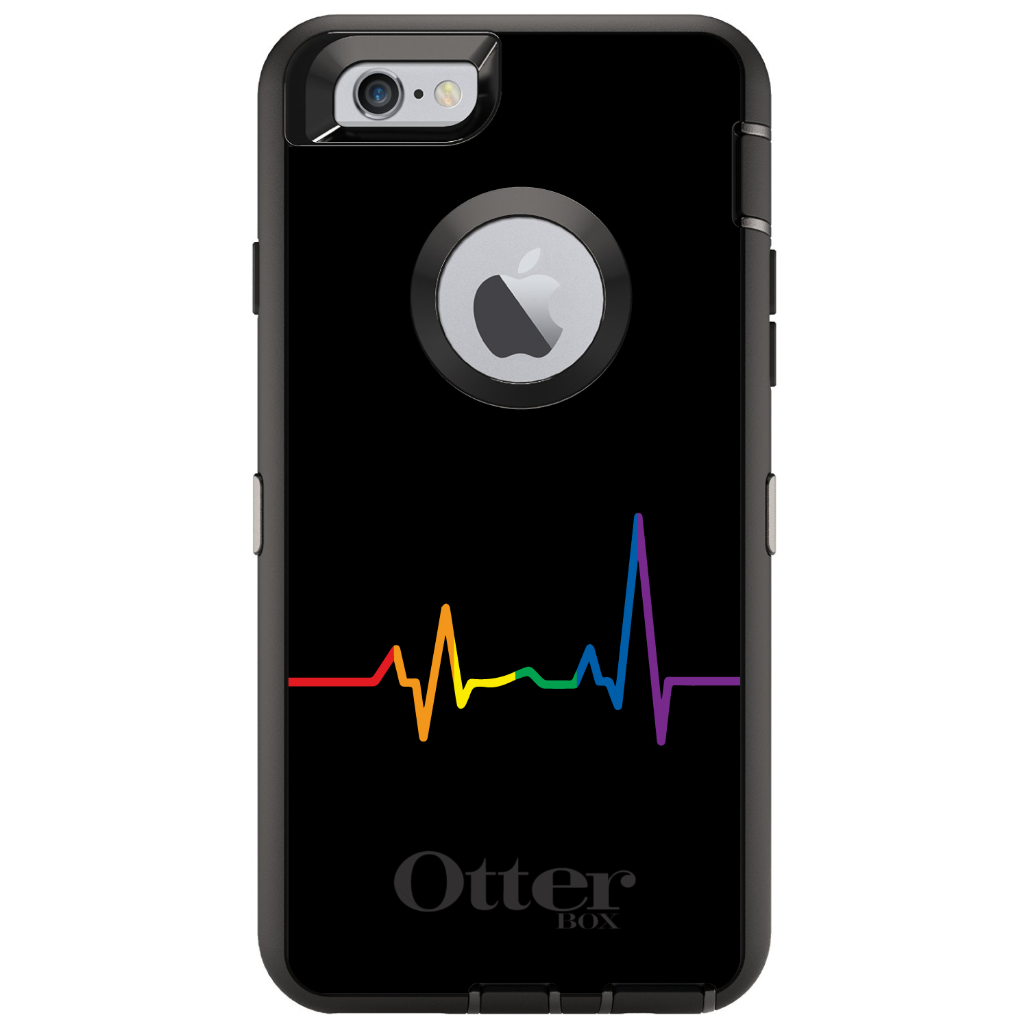 OtterBox Defender for iPhone / Samsung Galaxy - Rainbow Pulse Heart Beat