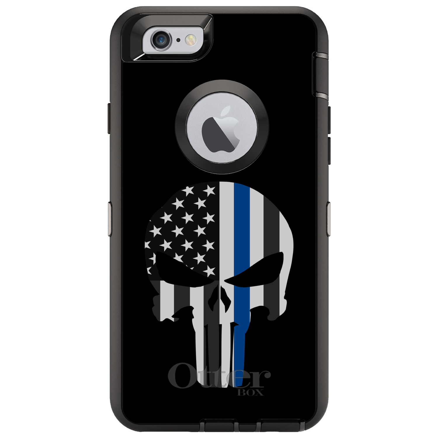 OtterBox Defender für iPhone/Samsung Galaxy - dünner blauer Linienschädel - Bild 2 von 40