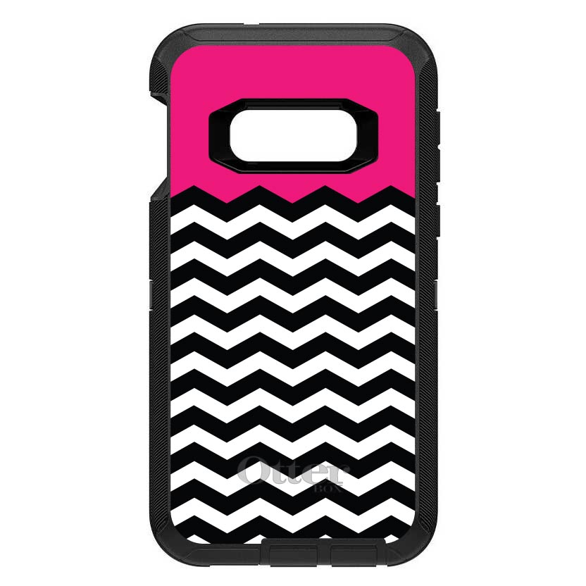 OtterBox Defender for Galaxy S (Choose Model) Black White Hot Pink Chevron - Picture 7 of 10