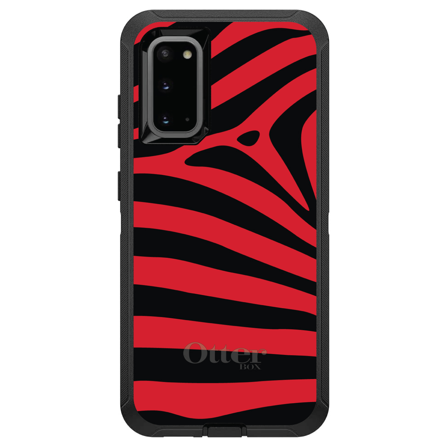 OtterBox Defender für Galaxy S (Modell auswählen) schwarz rot Zebra Skin Streifen - Bild 8 von 10