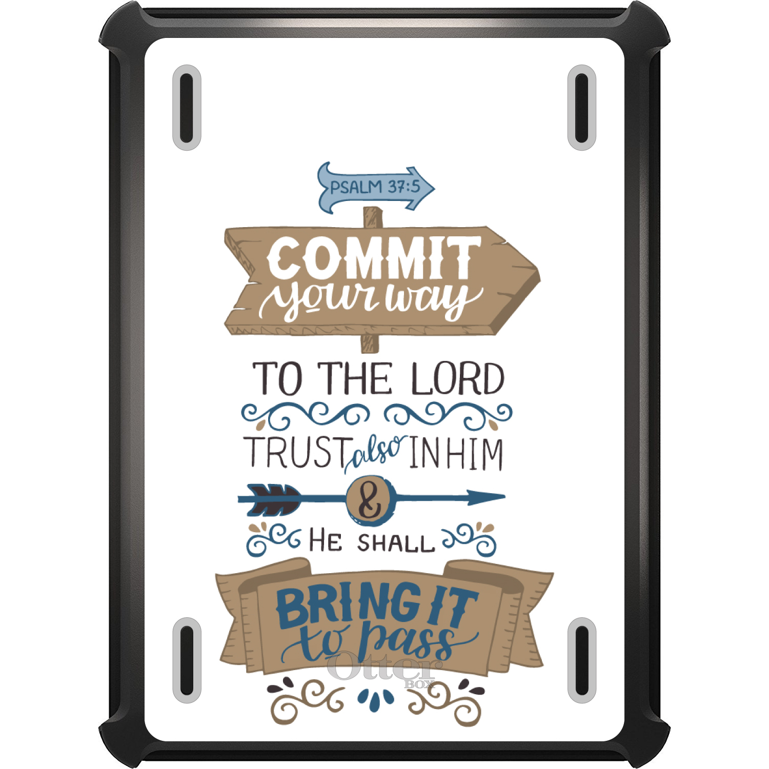 thumbnail 10 - OtterBox Defender for iPad Pro / Air / Mini - Psalm 37:5 Commt Way to the Lord