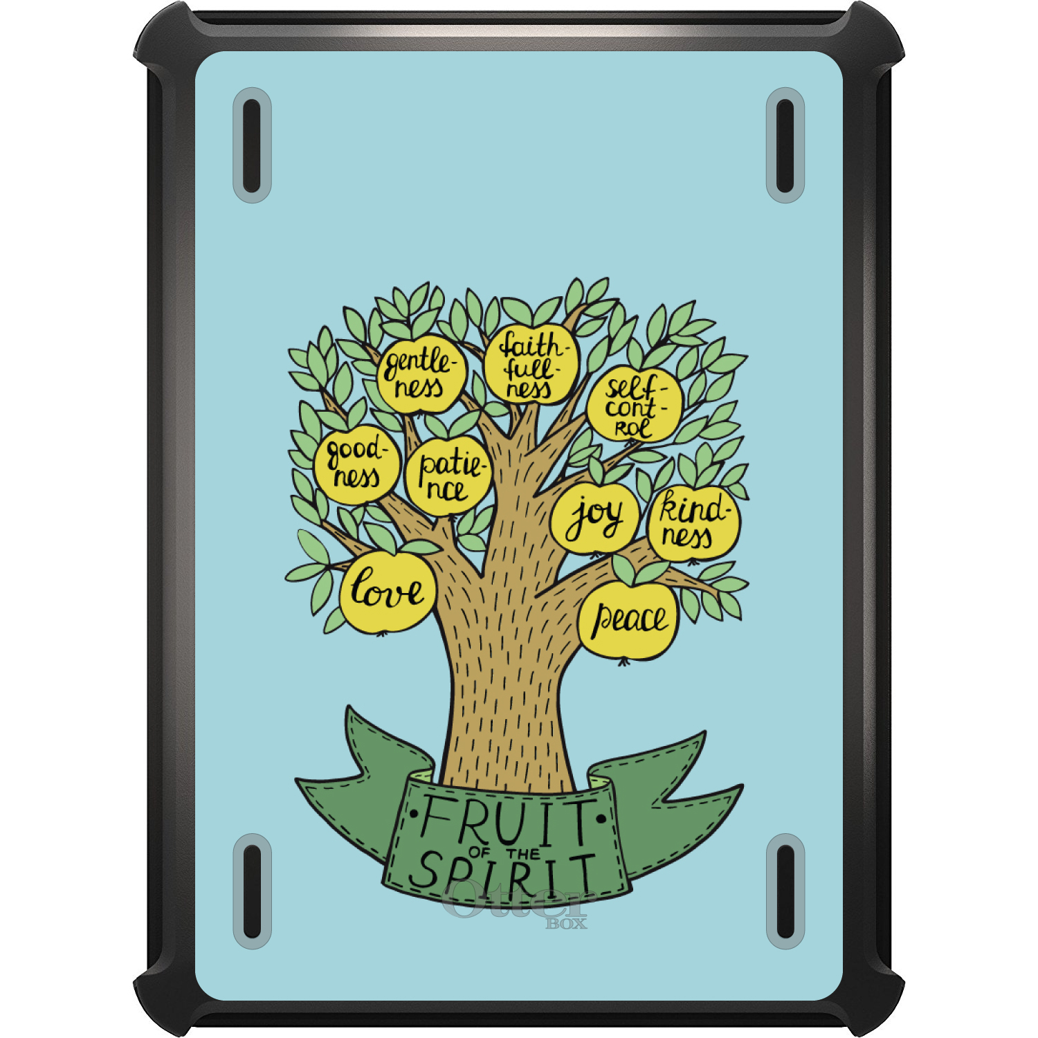 thumbnail 14 - OtterBox Defender for iPad Pro / Air / Mini - Fruit of the Spirith Tree Teal