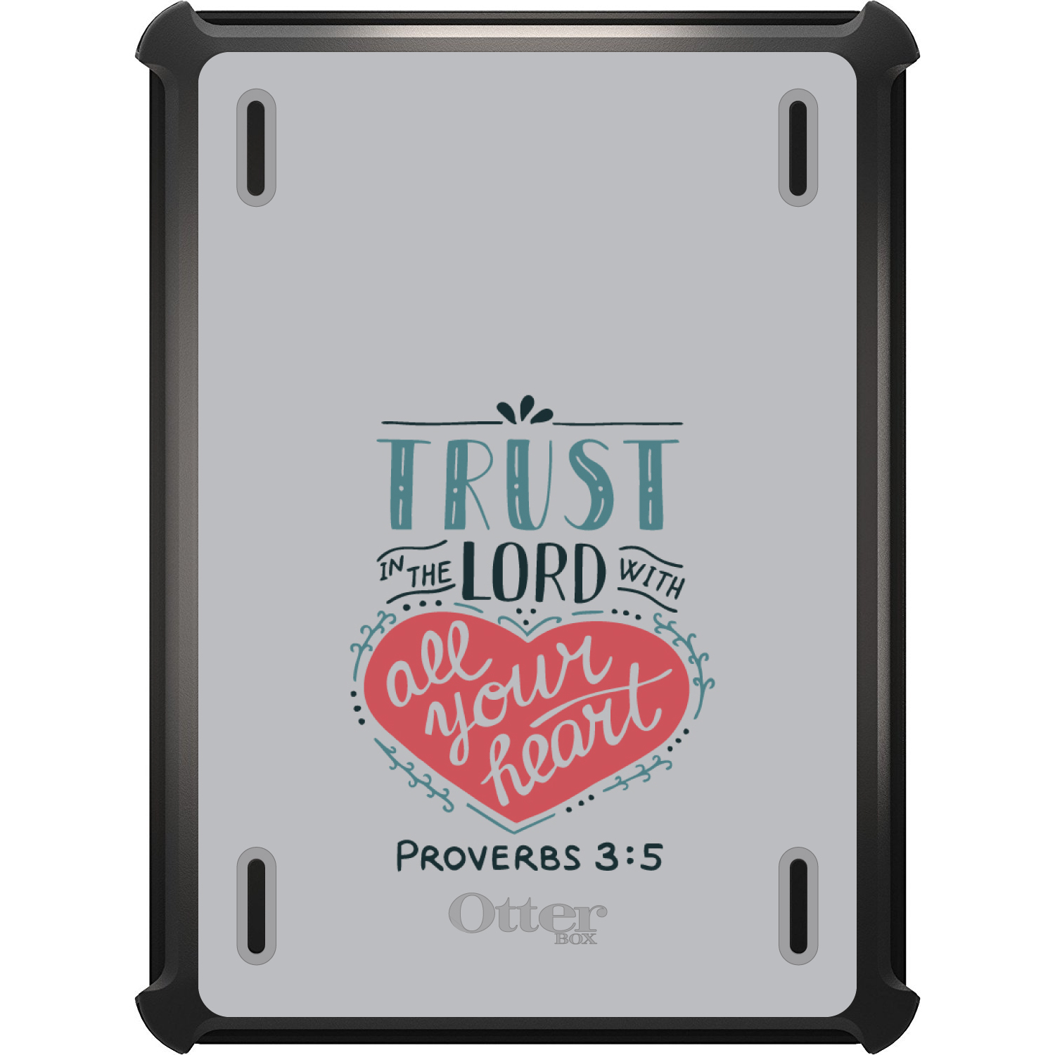 thumbnail 12 - OtterBox Defender for iPad Pro / Air / Mini - Proverbs 3:5 Trust In The Lord