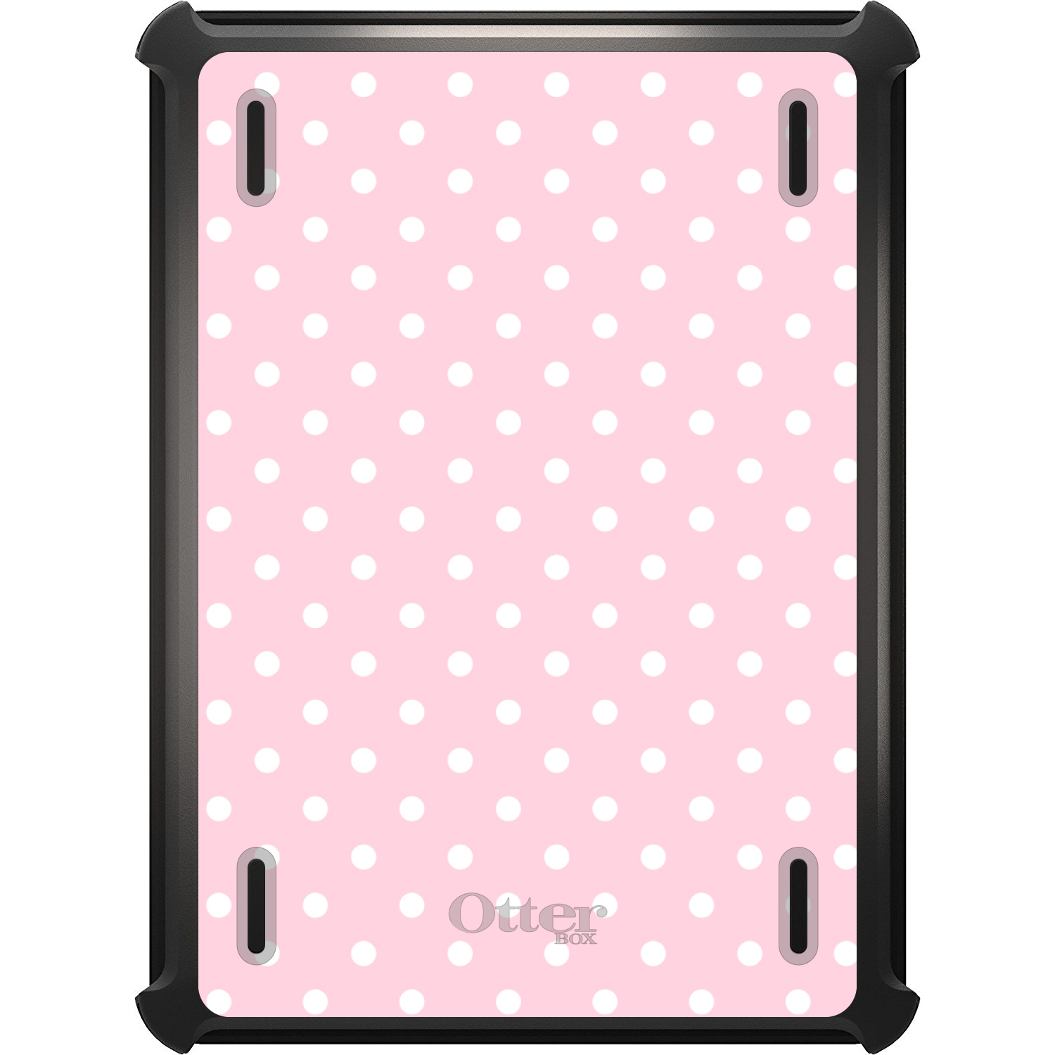 thumbnail 4  - OtterBox Defender for iPad Pro / Air / Mini - Pink &amp; White Polka Dot Pattern