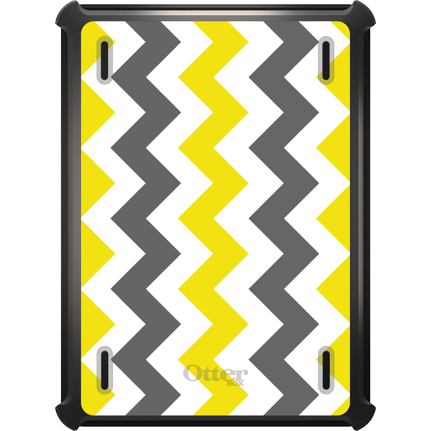 OTTERBOX DEFENDER FOR iPad Pro / Air / Mini - Grey Yellow Chevron