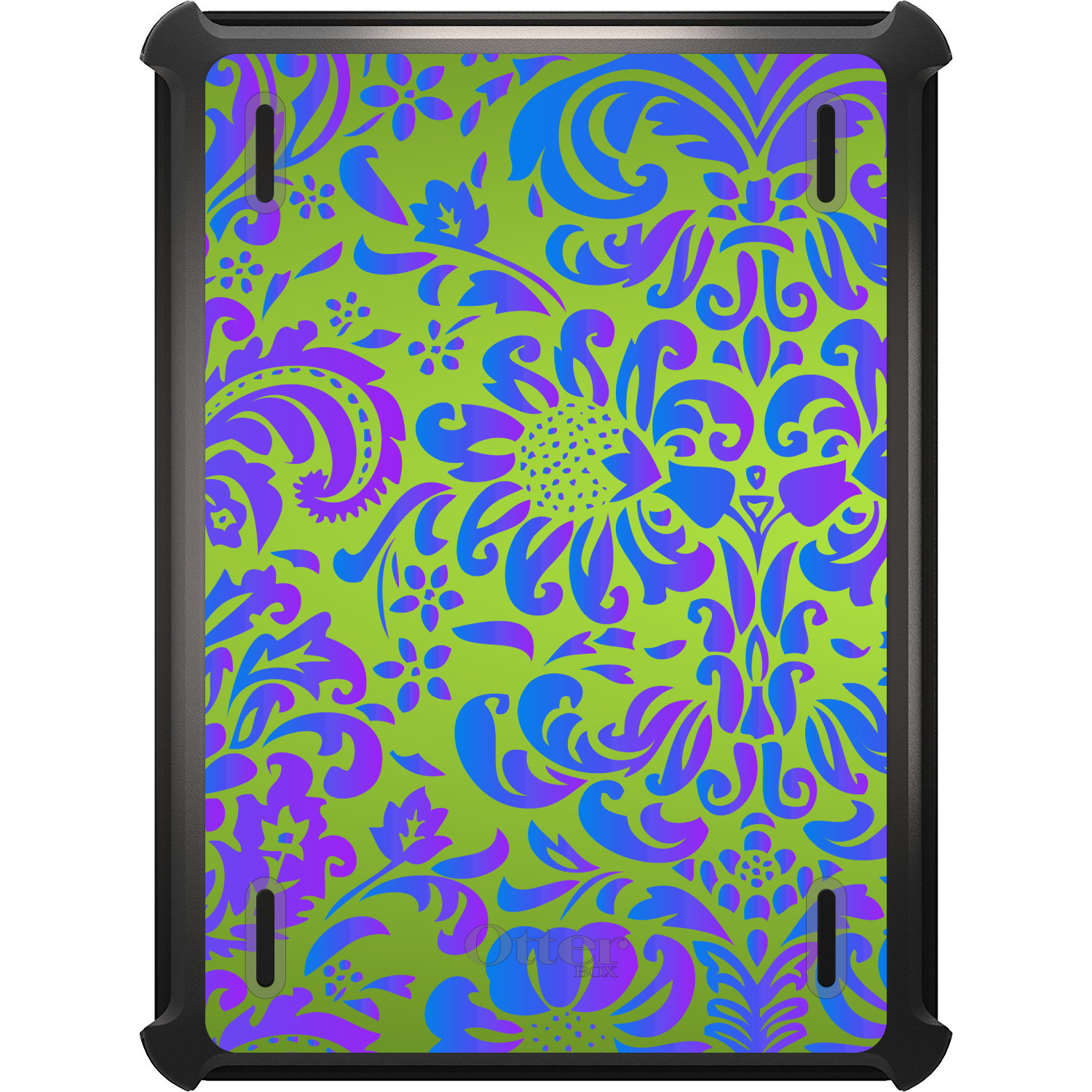 OTTERBOX DEFENDER FOR iPad Pro / Air / Mini - Green Purple Blue Floral