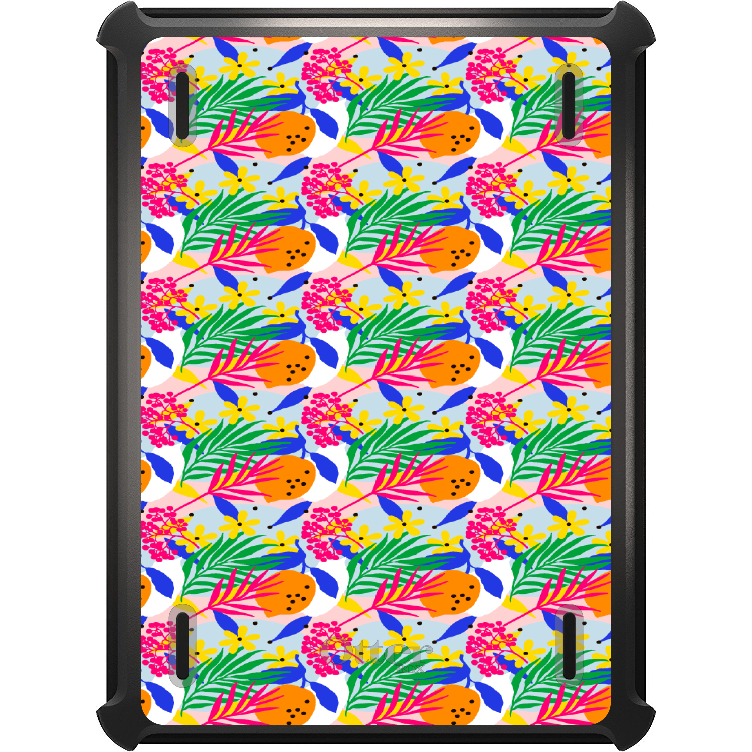 OTTERBOX DEFENDER FOR iPad Pro / Air / Mini - Floral Pink Green Orange