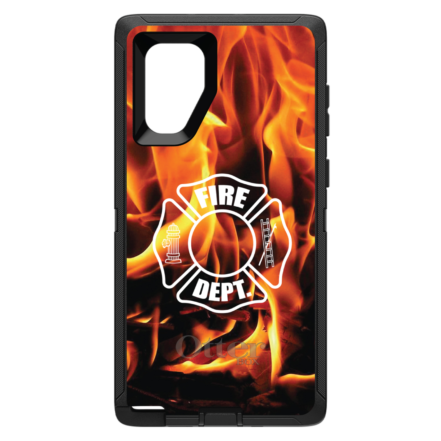 OtterBox Defender for Galaxy Note (Choose Model) Flames Fire Department - Picture 8 of 11