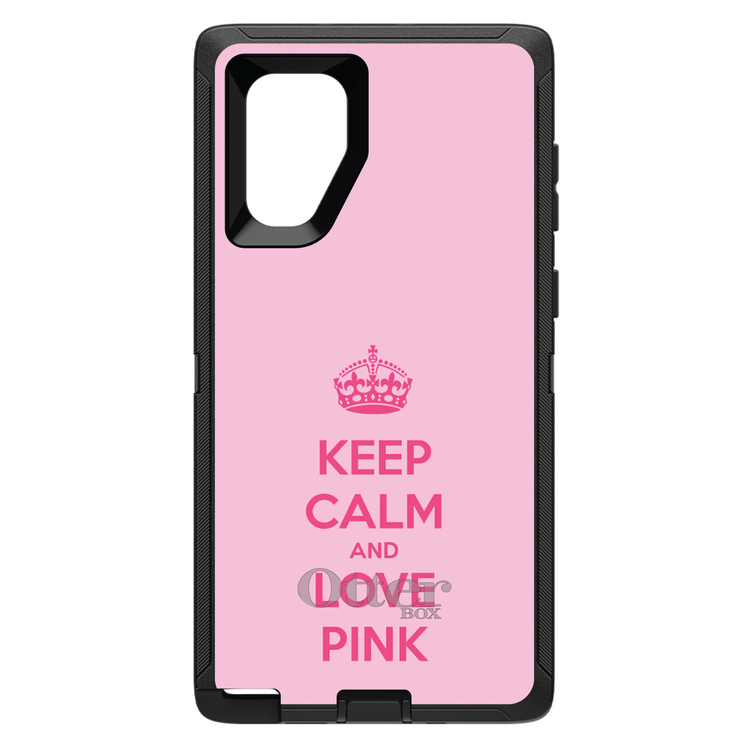 OtterBox Defender for Galaxy Note (Choose Model) Keep Calm and Love Pink - Picture 9 of 11