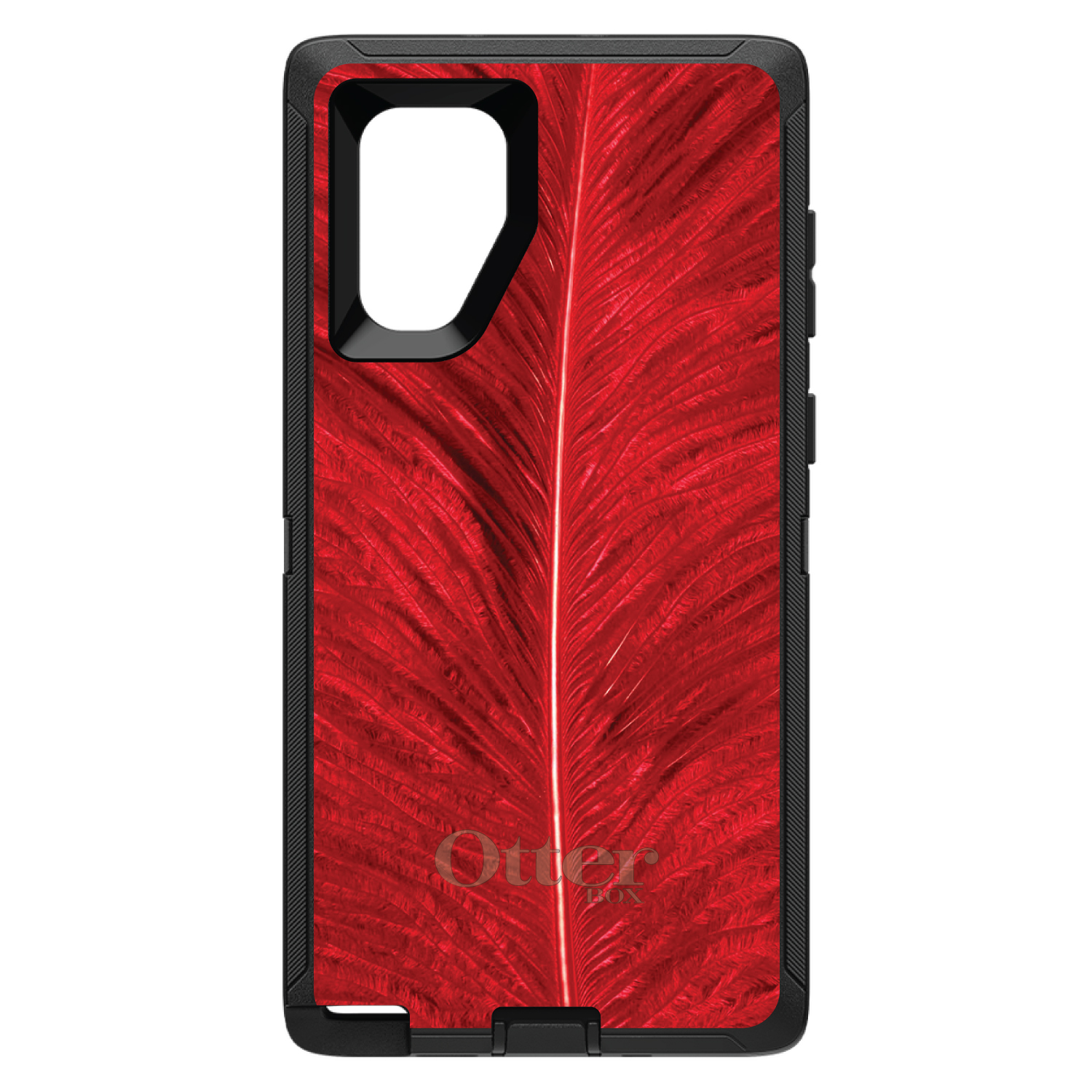 OtterBox Defender for Galaxy Note (Choose Model) Red Feather Texture - Picture 9 of 11
