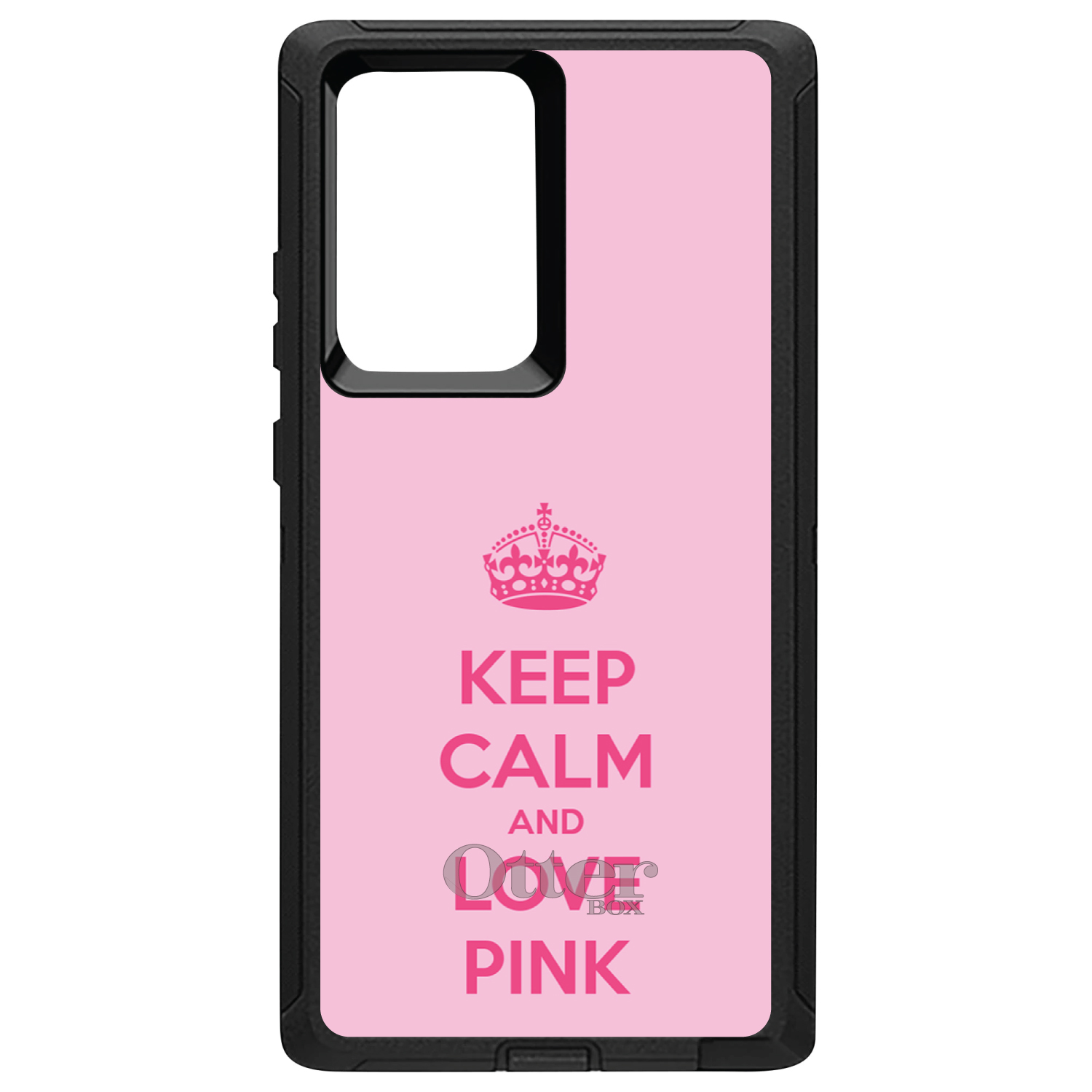 OtterBox Defender for Galaxy Note (Choose Model) Keep Calm and Love Pink - Picture 10 of 11