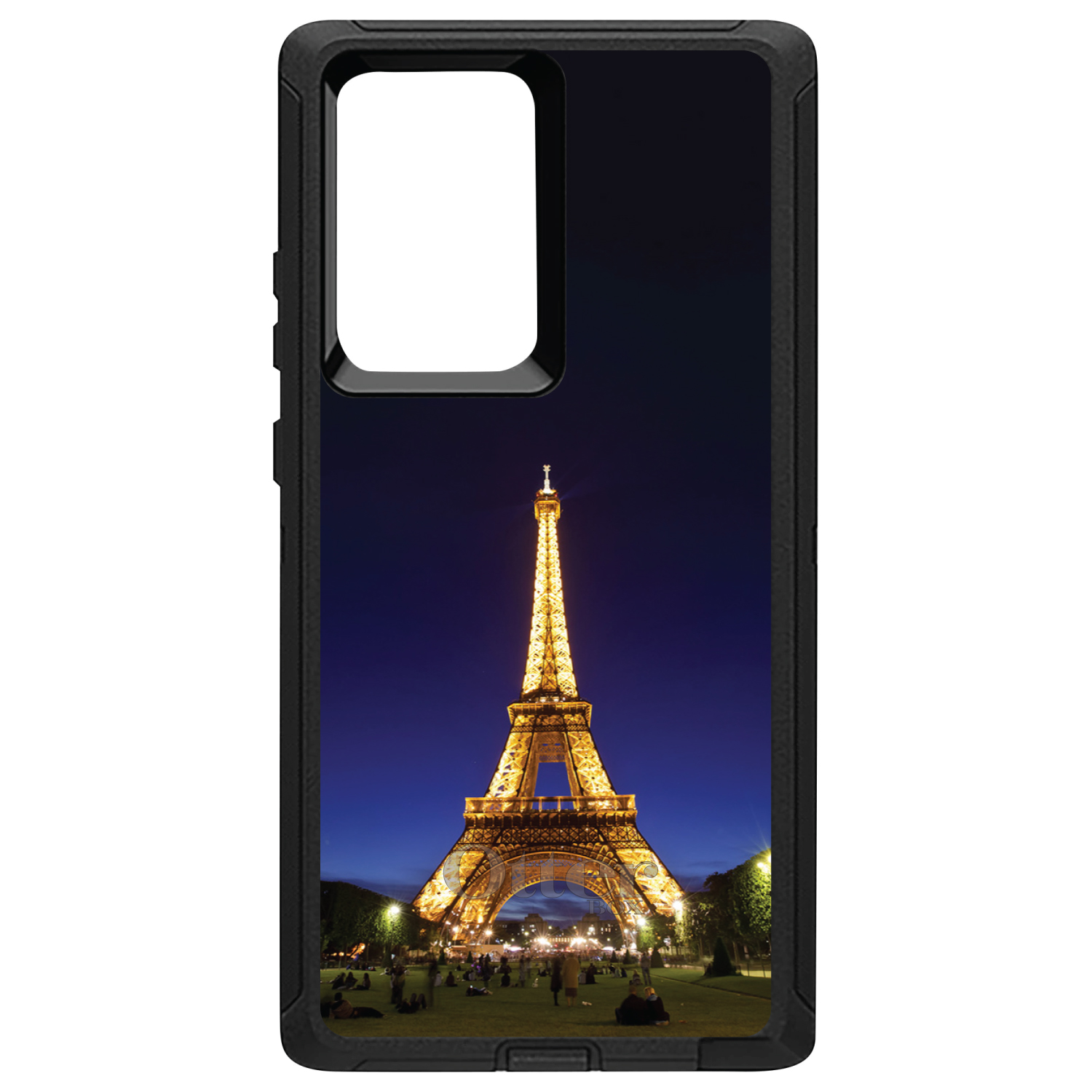 OtterBox Defender for Galaxy Note (Choose Model) Eiffel Tower Paris Night - Picture 10 of 11