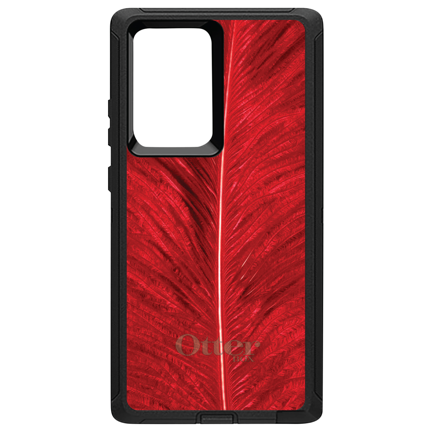 OtterBox Defender for Galaxy Note (Choose Model) Red Feather Texture - Picture 10 of 11