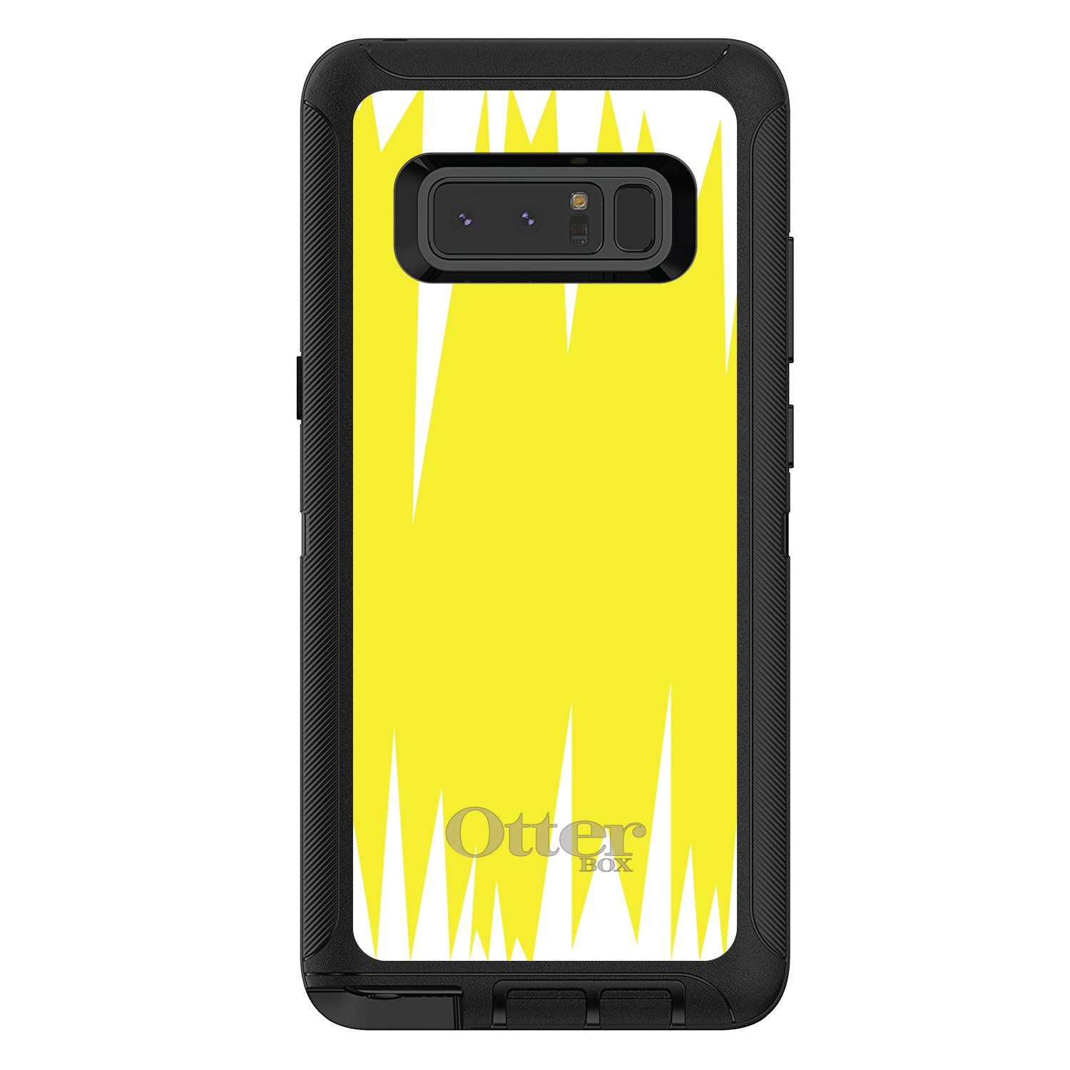 OtterBox Defender for Galaxy Note (Choose Model) Yellow White Spikes - Picture 2 of 11