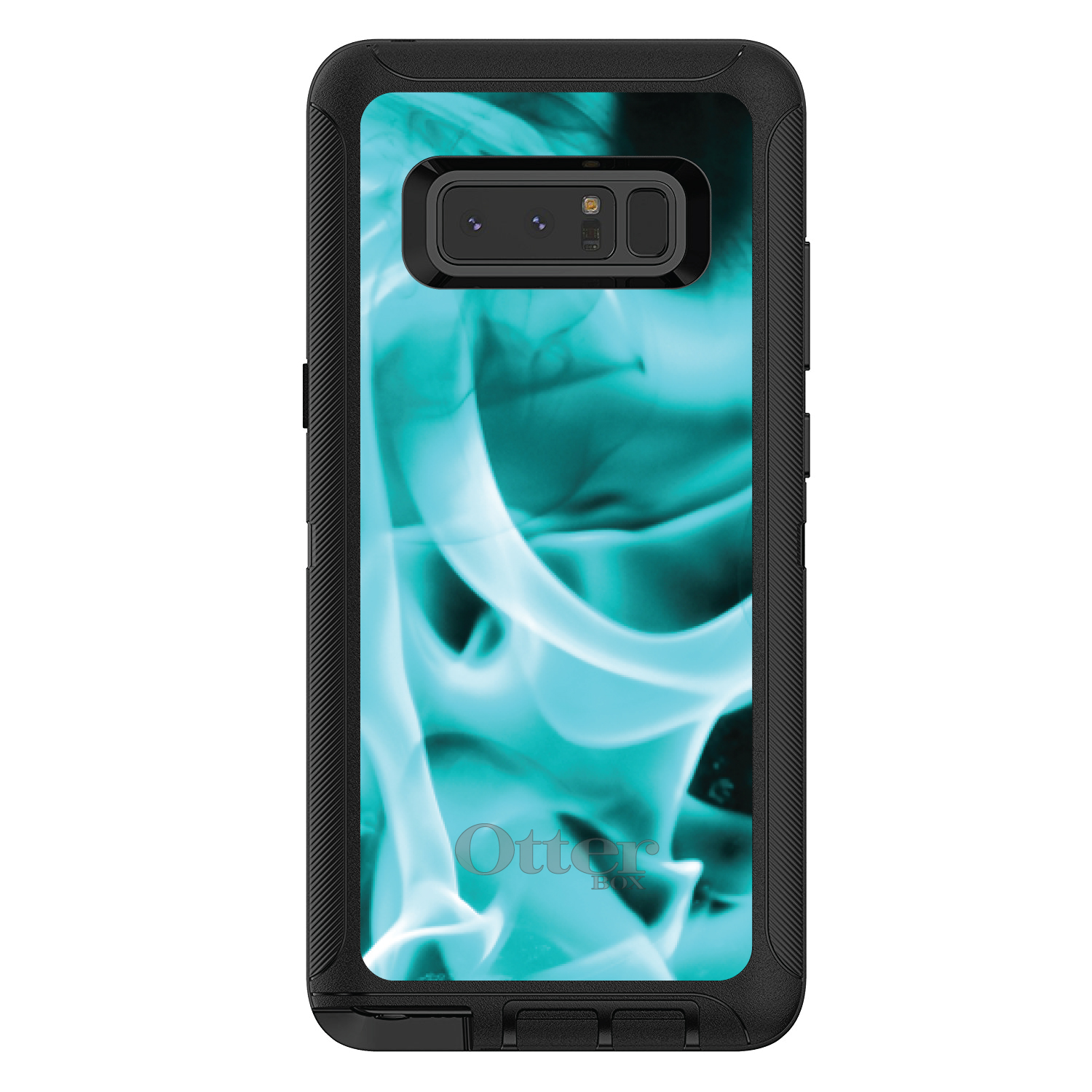 OtterBox Defender für Galaxy Note (Modell auswählen) Teal Black Flame Fire - Bild 2 von 11