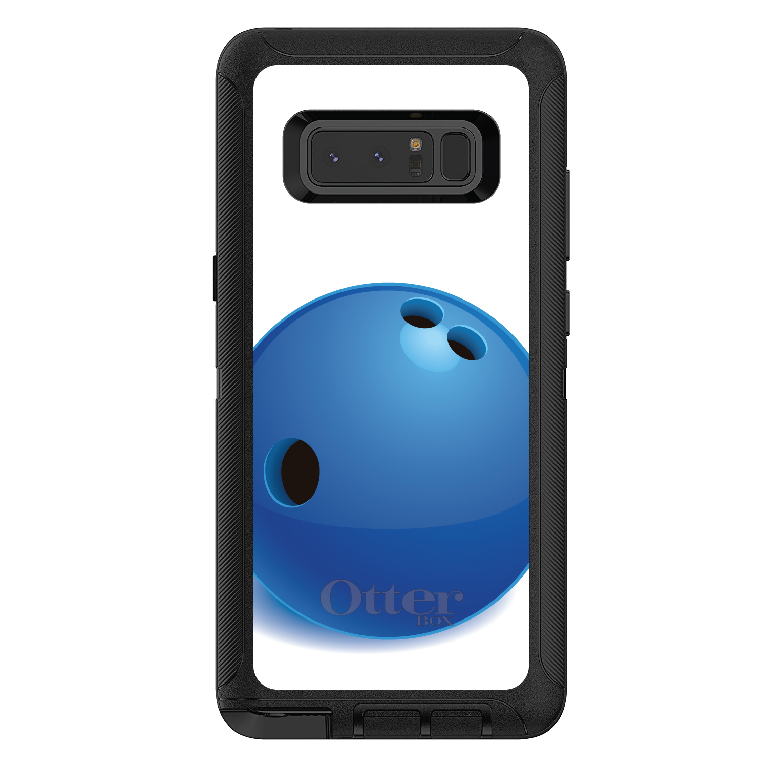 OtterBox Defender for Galaxy Note (Choose Model) Blue Bowling Ball - Picture 2 of 11