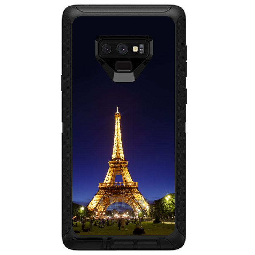 OtterBox Defender for Galaxy Note (Choose Model) Eiffel Tower Paris Night - Picture 7 of 11