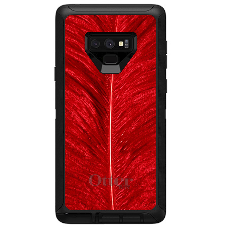 OtterBox Defender for Galaxy Note (Choose Model) Red Feather Texture - Picture 7 of 11