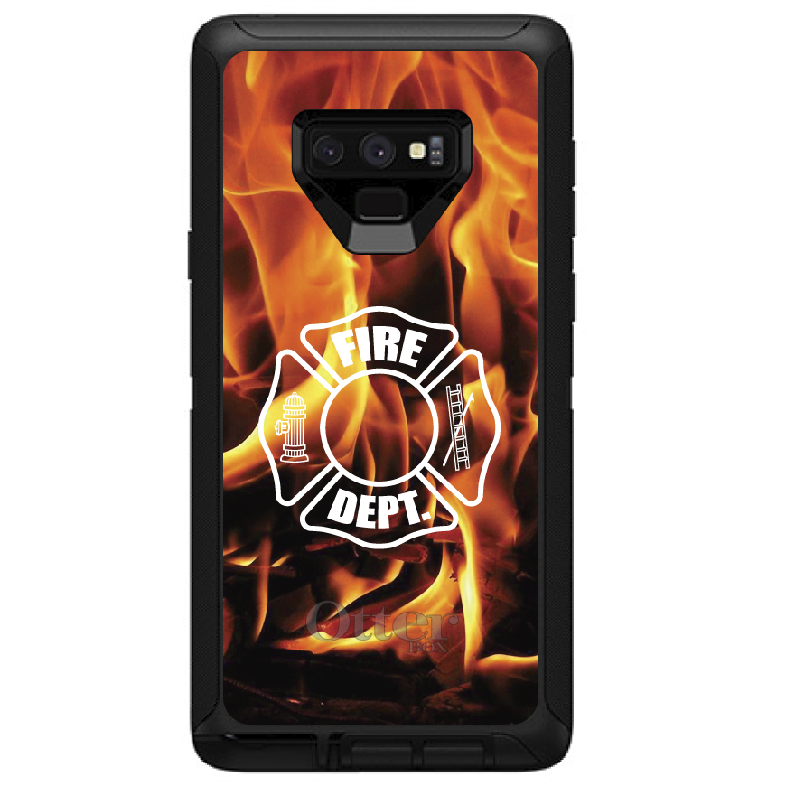 OtterBox Defender for Galaxy Note (Choose Model) Flames Fire Department - Picture 7 of 11