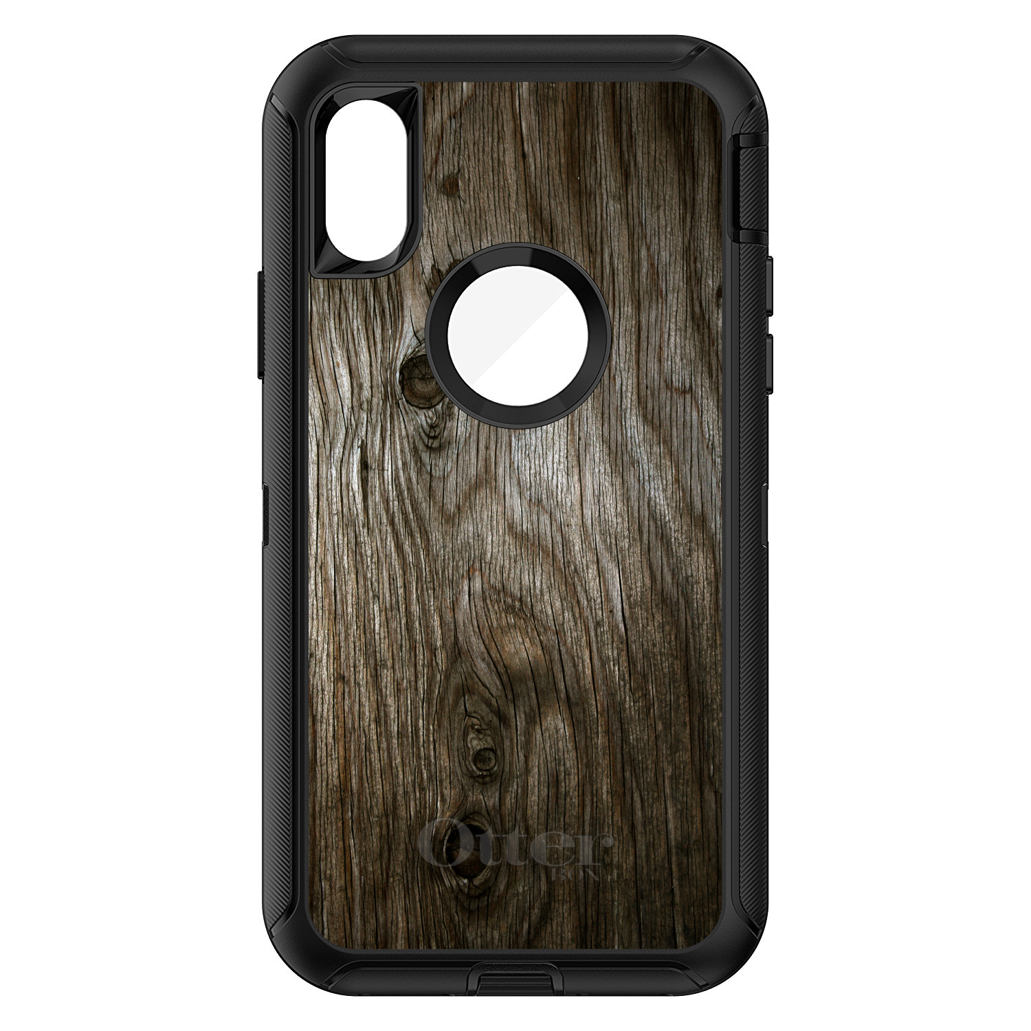 OtterBox Defender para iPhone / Samsung Galaxy - Grano de madera marrón desgastado - Imagen 7 de 41