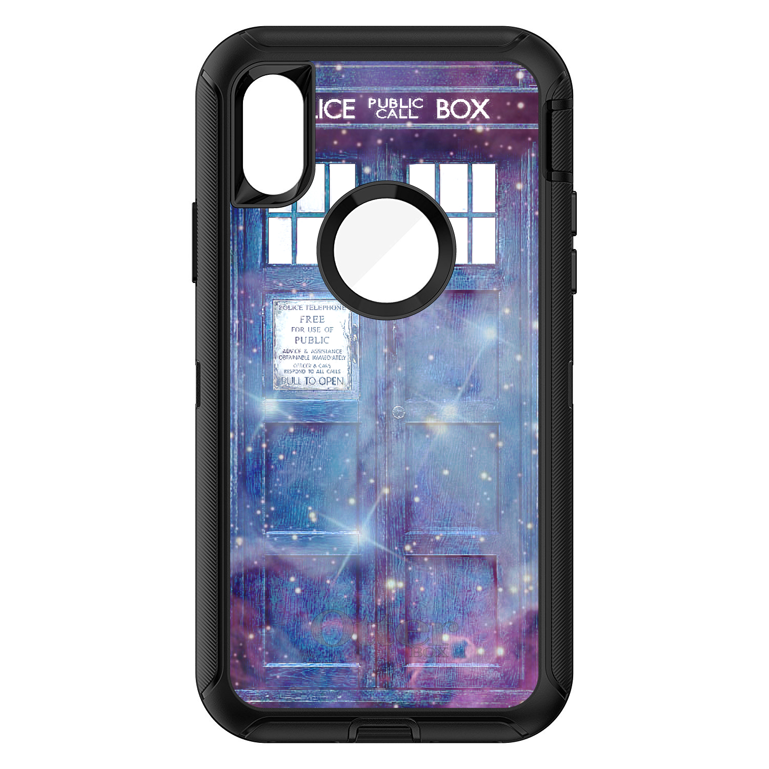OtterBox Defender para iPhone / Samsung Galaxy - Desvanecimiento TARDIS Estrella del Espacio Exterior - Imagen 8 de 42