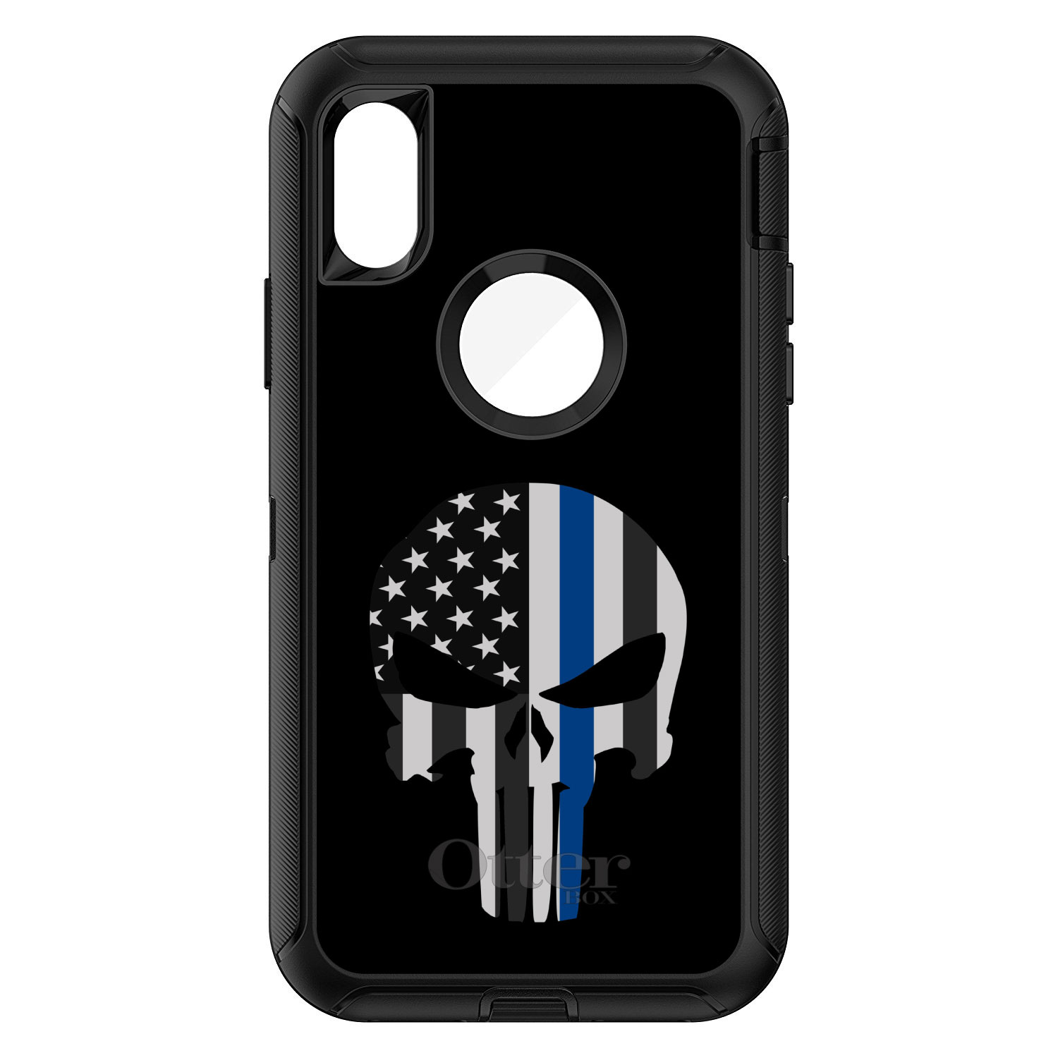OtterBox Defender für iPhone/Samsung Galaxy - dünner blauer Linienschädel - Bild 6 von 40