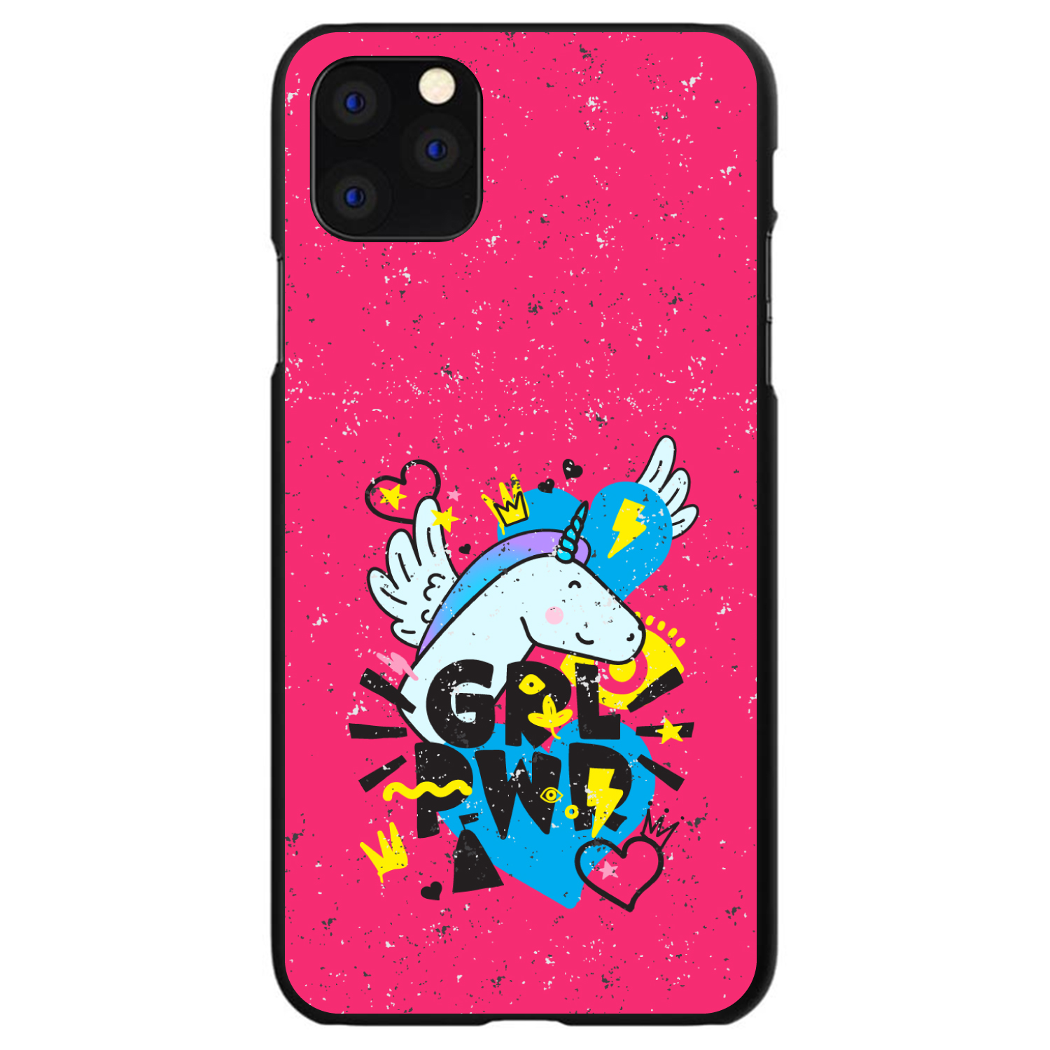 Hard Case Cover for iPhone / Samsung Galaxy GRL PWR - Unicorn Hearts Graffiti - Picture 11 of 38