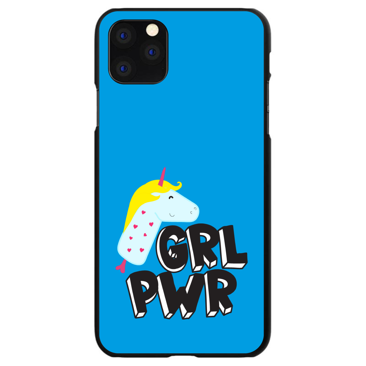 Hard Case Cover for iPhone / Samsung Galaxy GRL PWR - Unicorn Blue Background - Picture 11 of 38