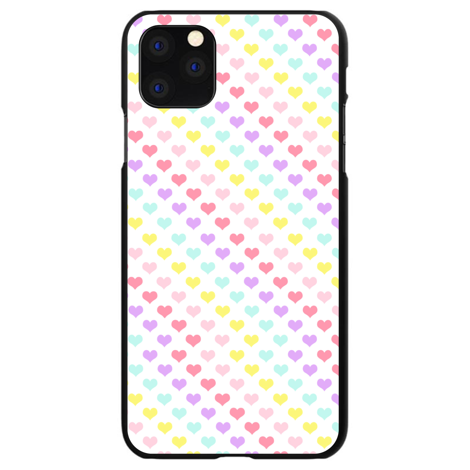 Funda Rígida para iPhone / Samsung Galaxy Corazones Arco Iris Patrón Diagonal - Imagen 11 de 38