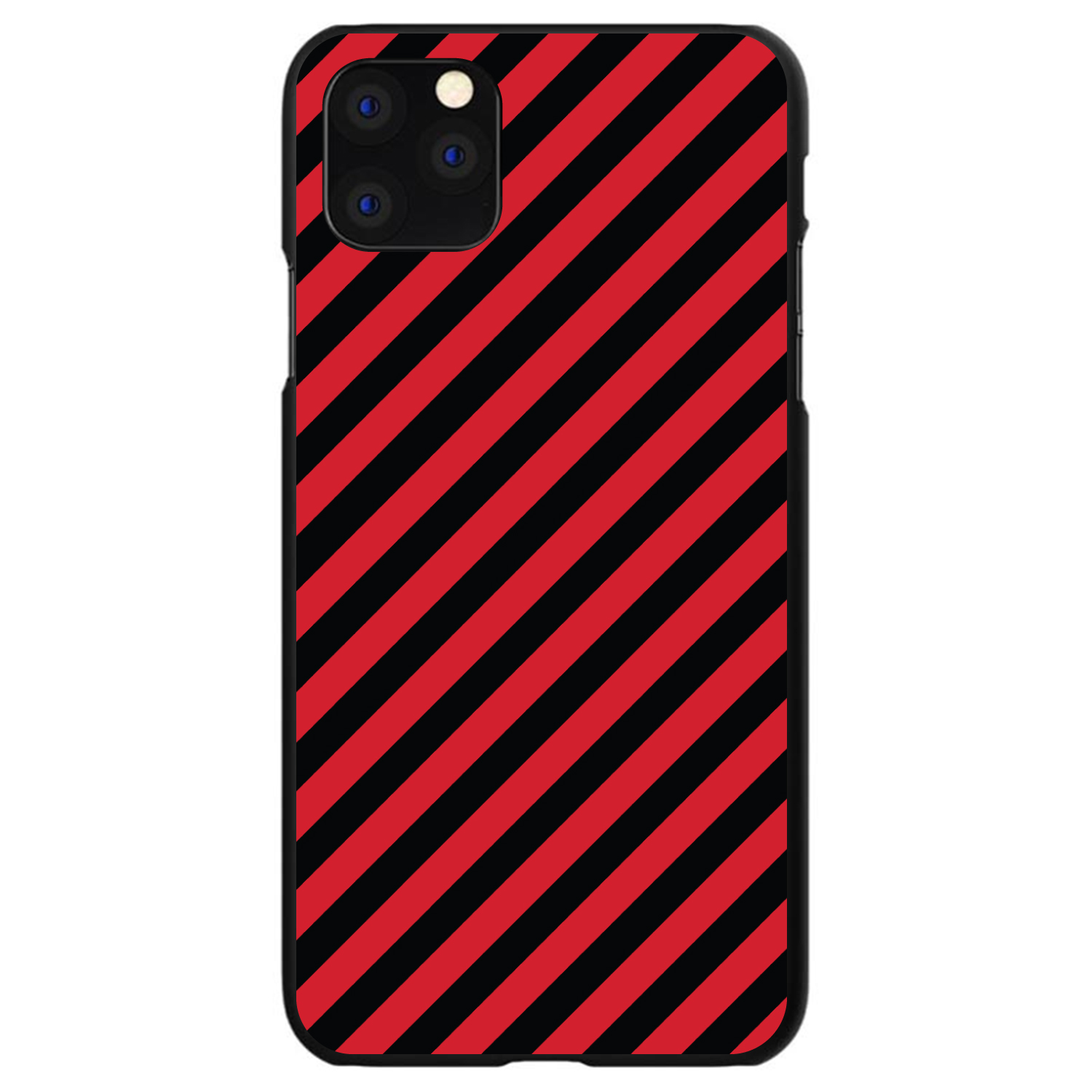 Funda rígida para iPhone/Samsung Galaxy negra roja rayas diagonales - Imagen 11 de 38