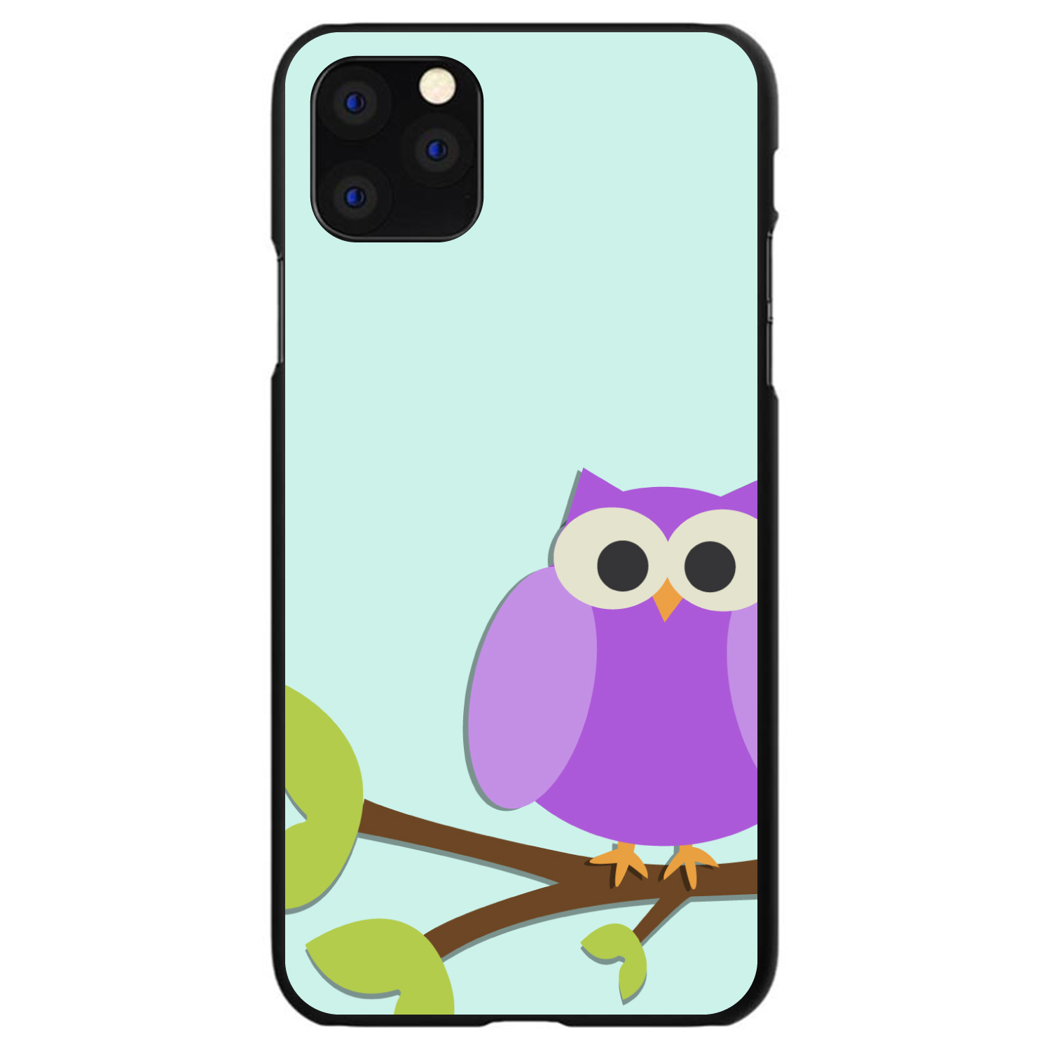 Hard Case Cover for iPhone / Samsung Galaxy Purple Owl Cartoon - Picture 11 of 38