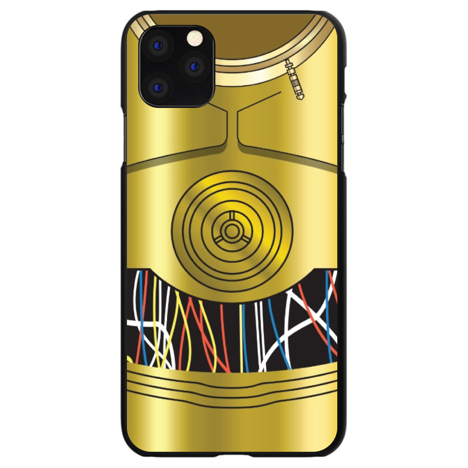 Hard Case Cover for iPhone Samsung Galaxy C3PO inspired gold