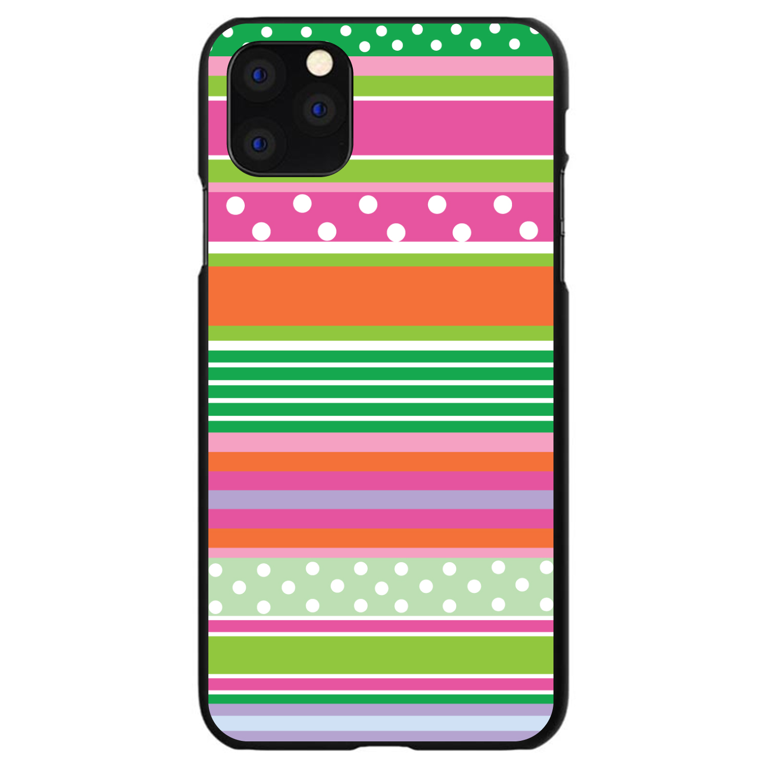 Hard Case Cover for iPhone / Samsung Galaxy Green Pink White Stripe Polka Dot - Bild 11 von 38
