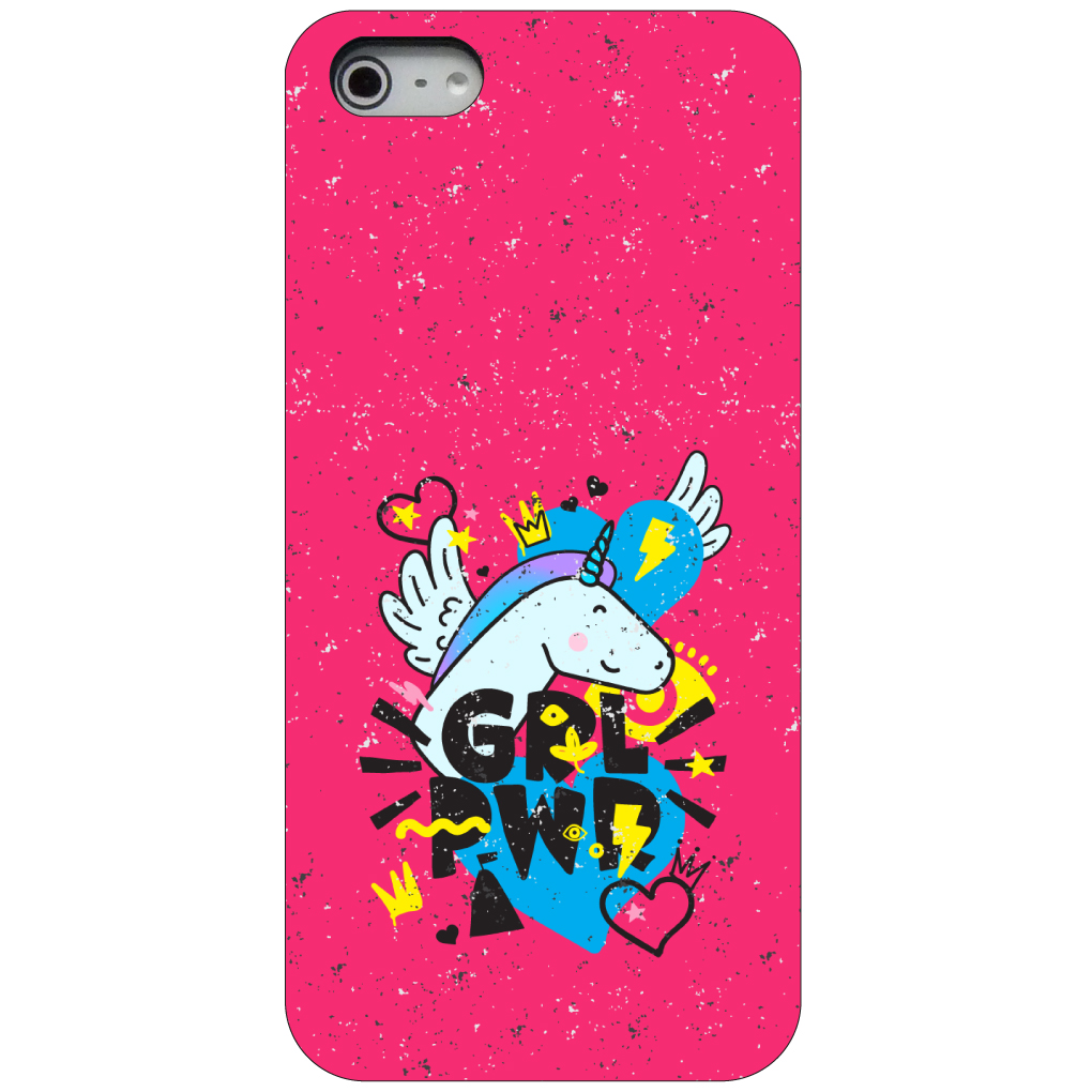 Hard Case Cover for iPhone / Samsung Galaxy GRL PWR - Unicorn Hearts Graffiti - Picture 2 of 38