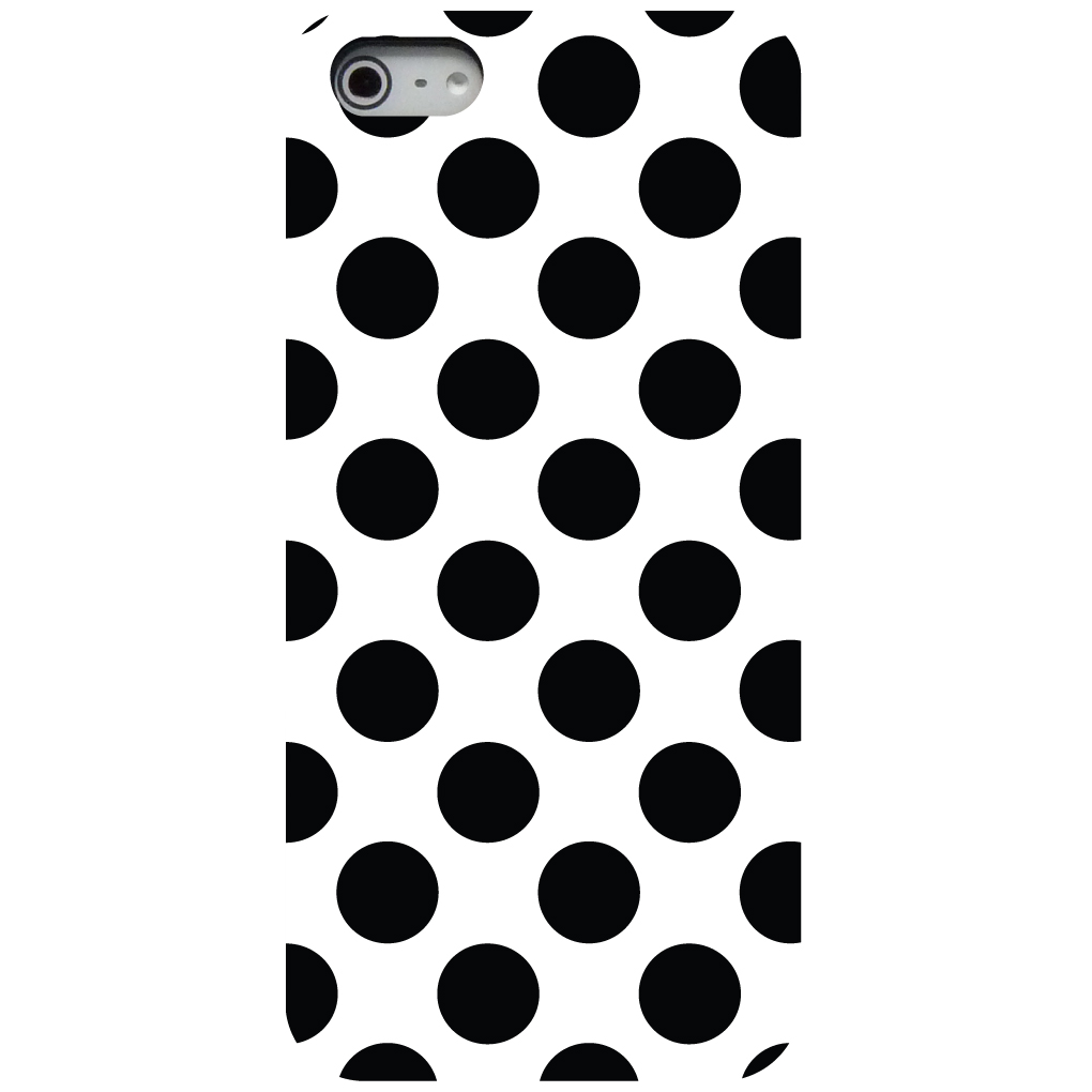 Hard Case Cover for iPhone / Samsung Galaxy Black & White Polka Dots - Picture 2 of 39