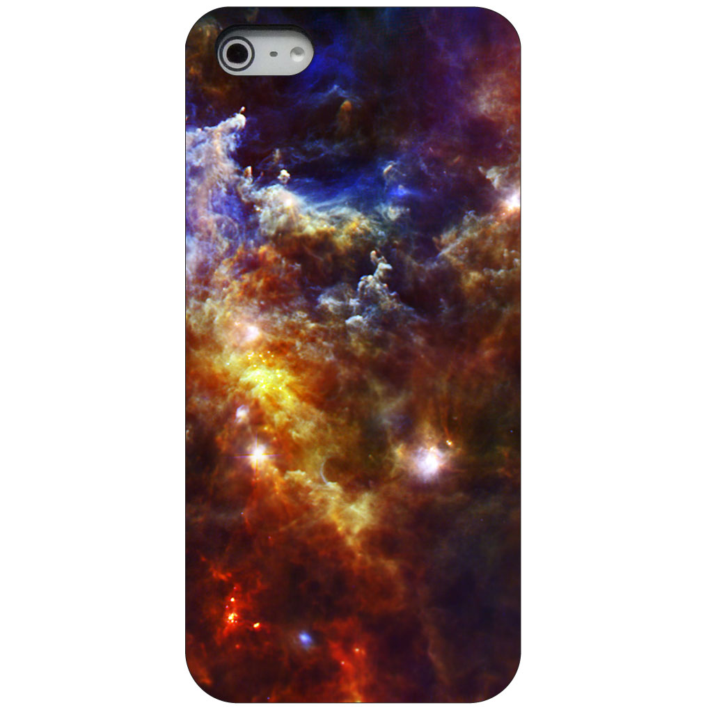 Hard Case Cover for iPhone / Samsung Galaxy Red Yellow Blue Rosette Nebula - Picture 2 of 38