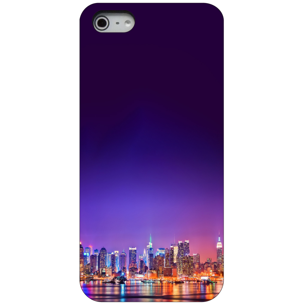 Funda rígida para iPhone/Samsung Galaxy New York Skyline Night - Imagen 2 de 38