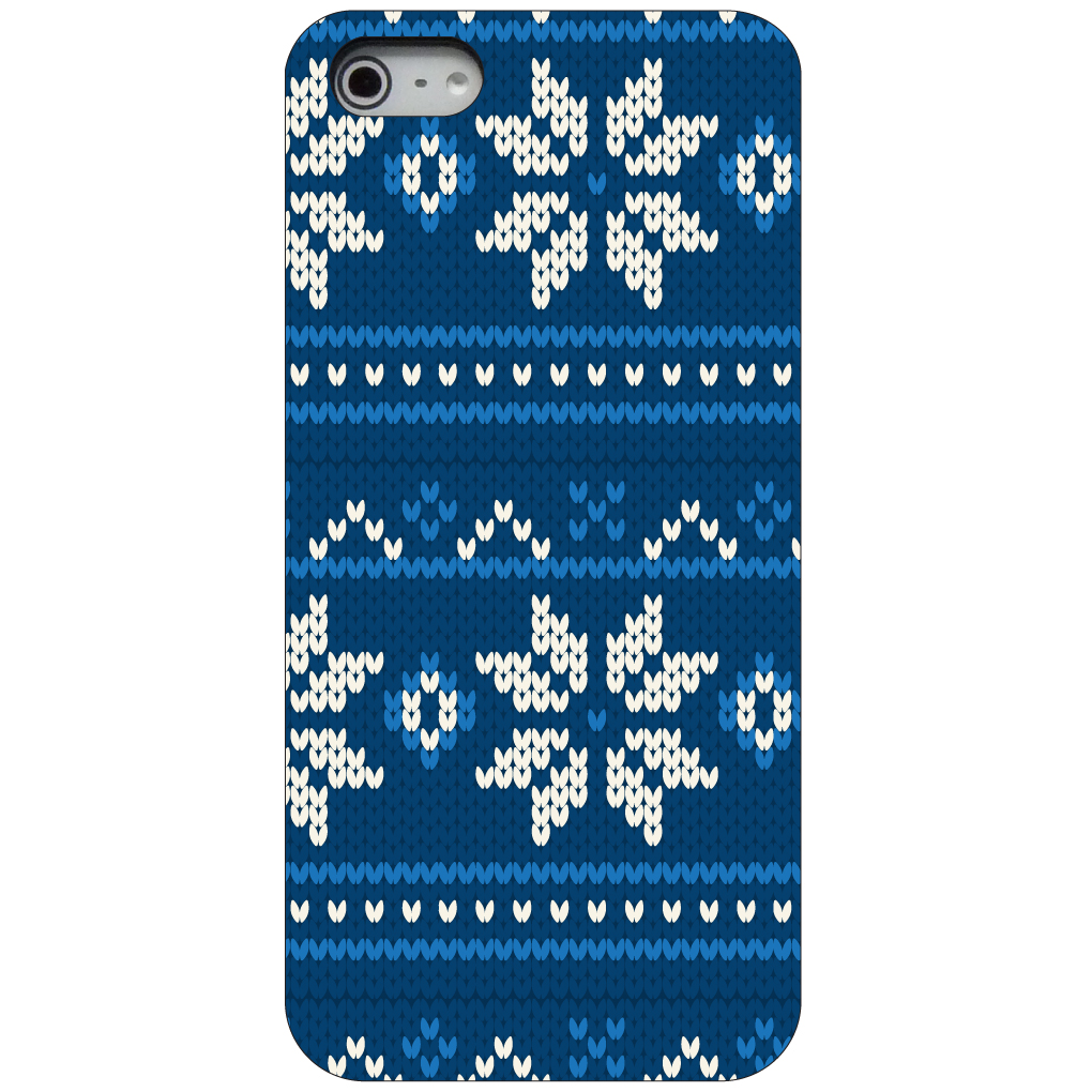 Hard Case Cover for iPhone / Samsung Galaxy Blue White Ugly Hannukah Sweater