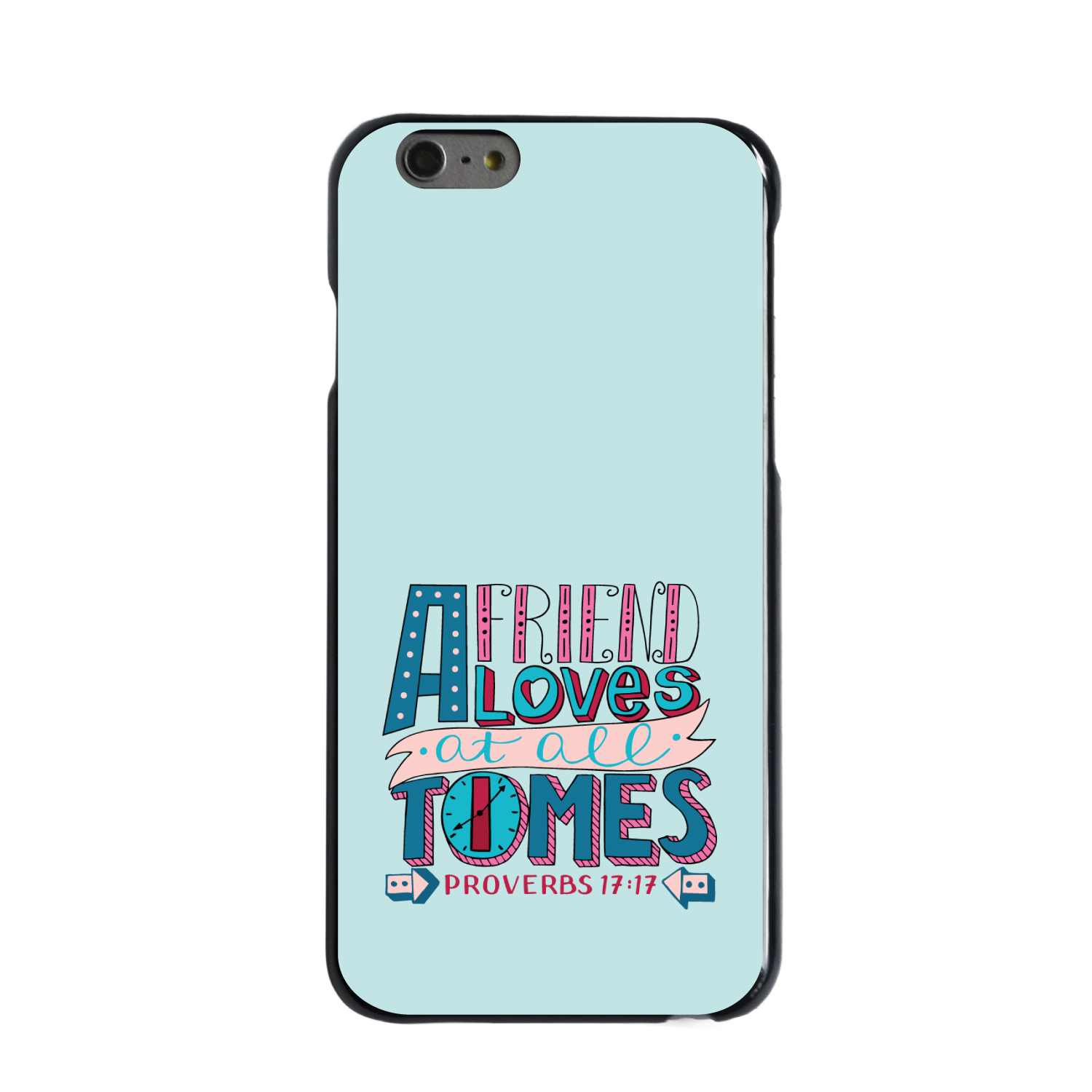 Hard Case Cover for iPhone / Samsung Galaxy Proverbs 17:17 Clock Friend Loves - Picture 3 of 38