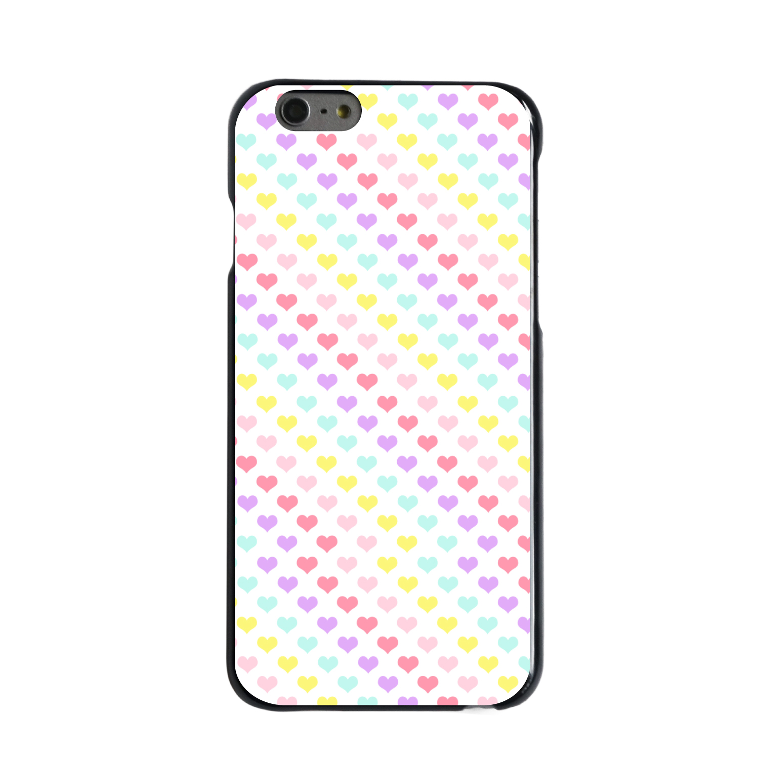 Funda Rígida para iPhone / Samsung Galaxy Corazones Arco Iris Patrón Diagonal - Imagen 3 de 38