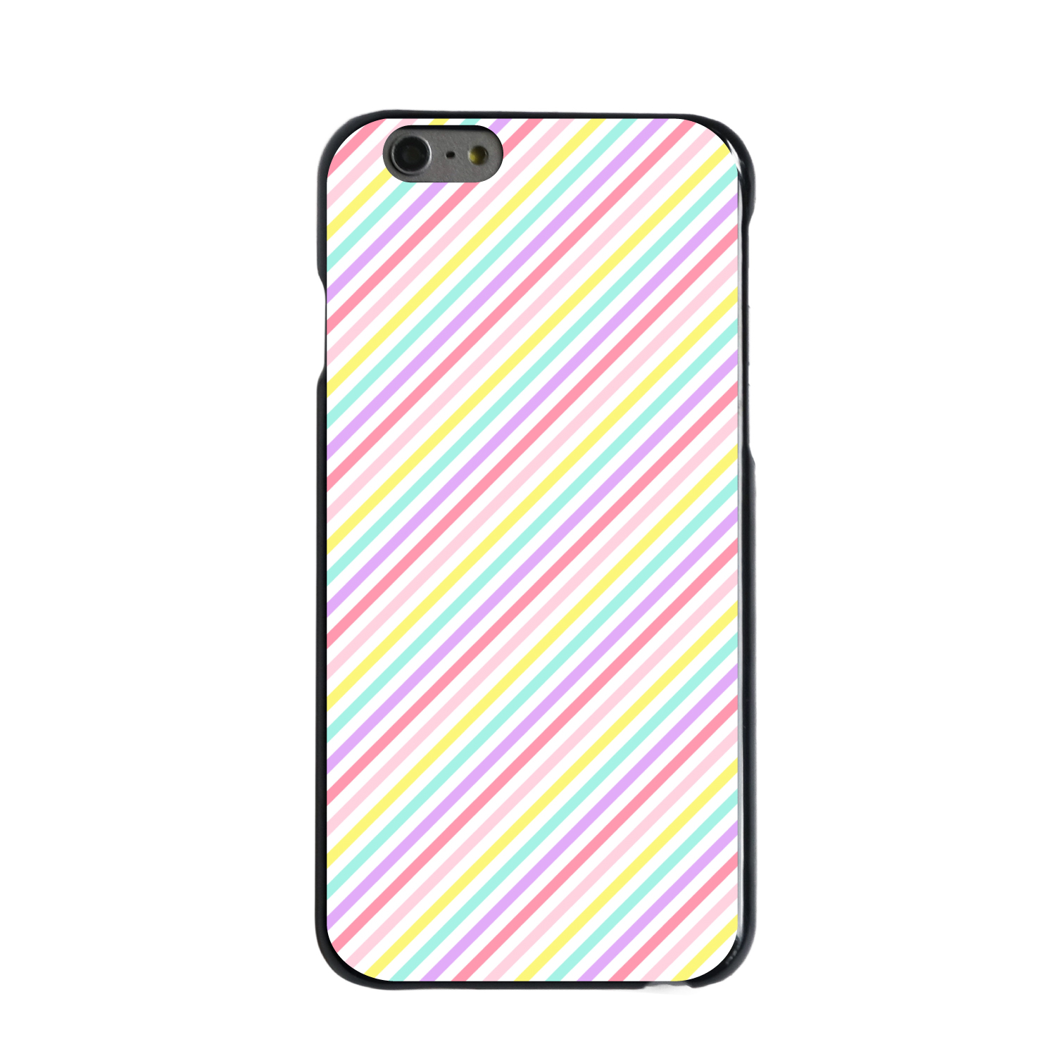 Hard Case Cover for iPhone / Samsung Galaxy Rainbow Diagonal Stripes Pattern - Picture 3 of 38