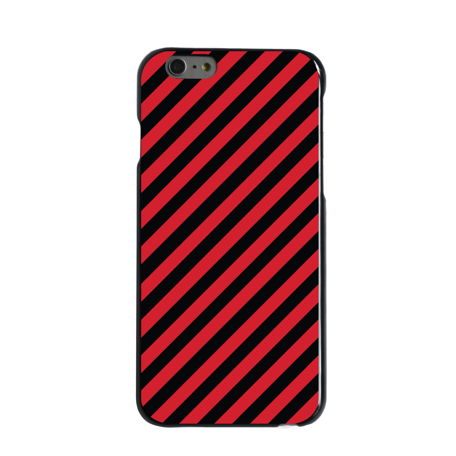 Funda rígida para iPhone/Samsung Galaxy negra roja rayas diagonales - Imagen 3 de 38
