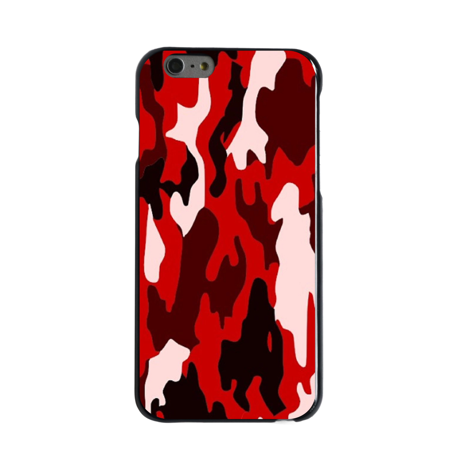 Hard Case Cover for iPhone / Samsung Galaxy Red Black Camouflage - Picture 3 of 39