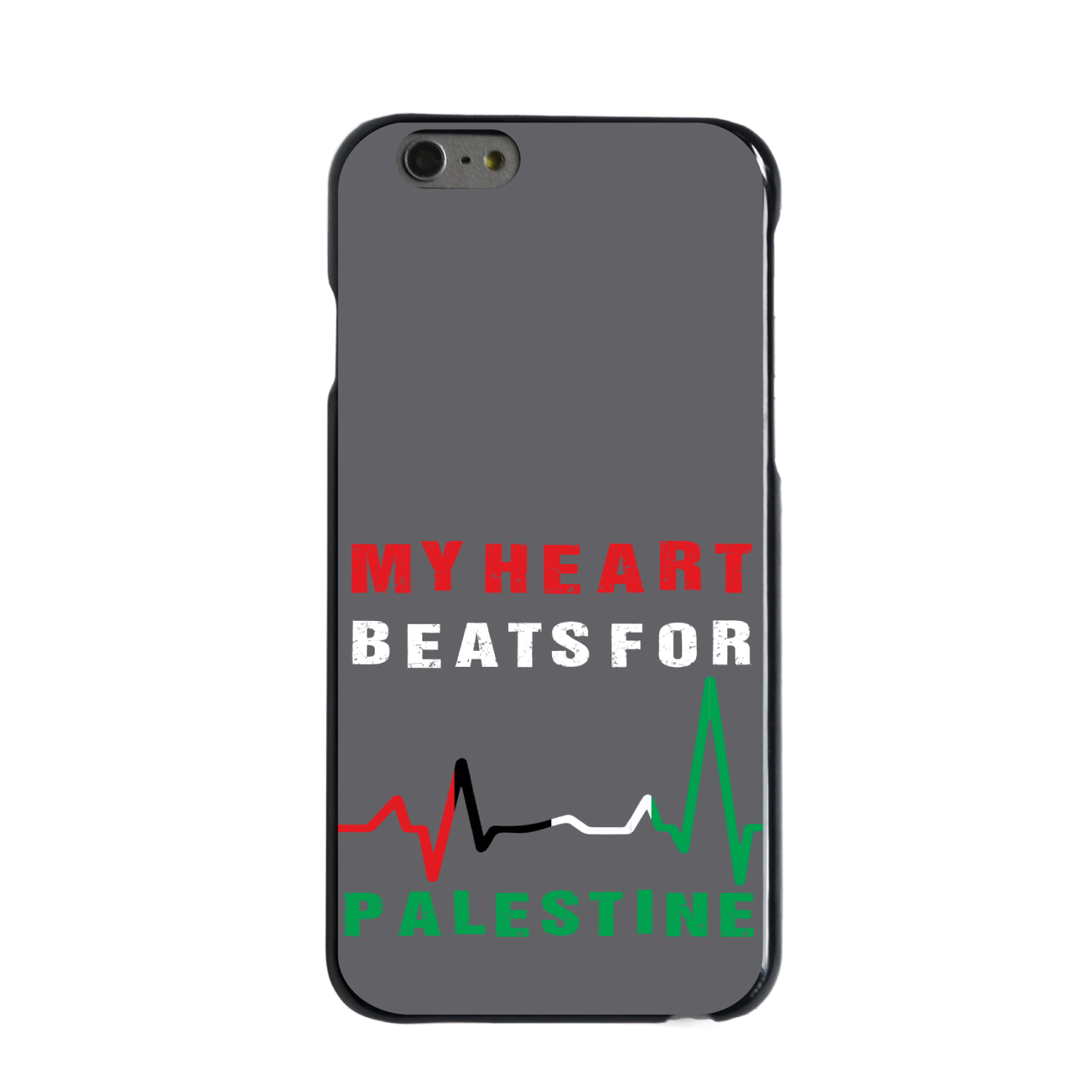 Hard Case Cover for iPhone Samsung Galaxy My Heart Beats for Palestine