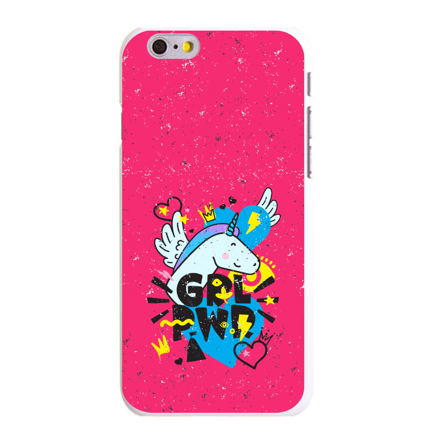 Hard Case Cover for iPhone / Samsung Galaxy GRL PWR - Unicorn Hearts Graffiti - Picture 5 of 38