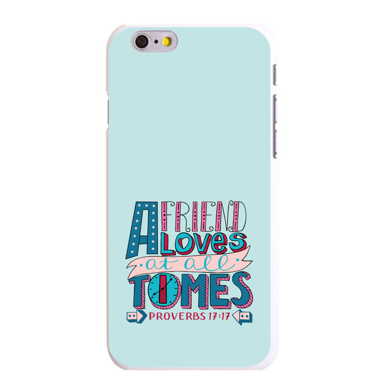 Hard Case Cover for iPhone / Samsung Galaxy Proverbs 17:17 Clock Friend Loves - Picture 5 of 38