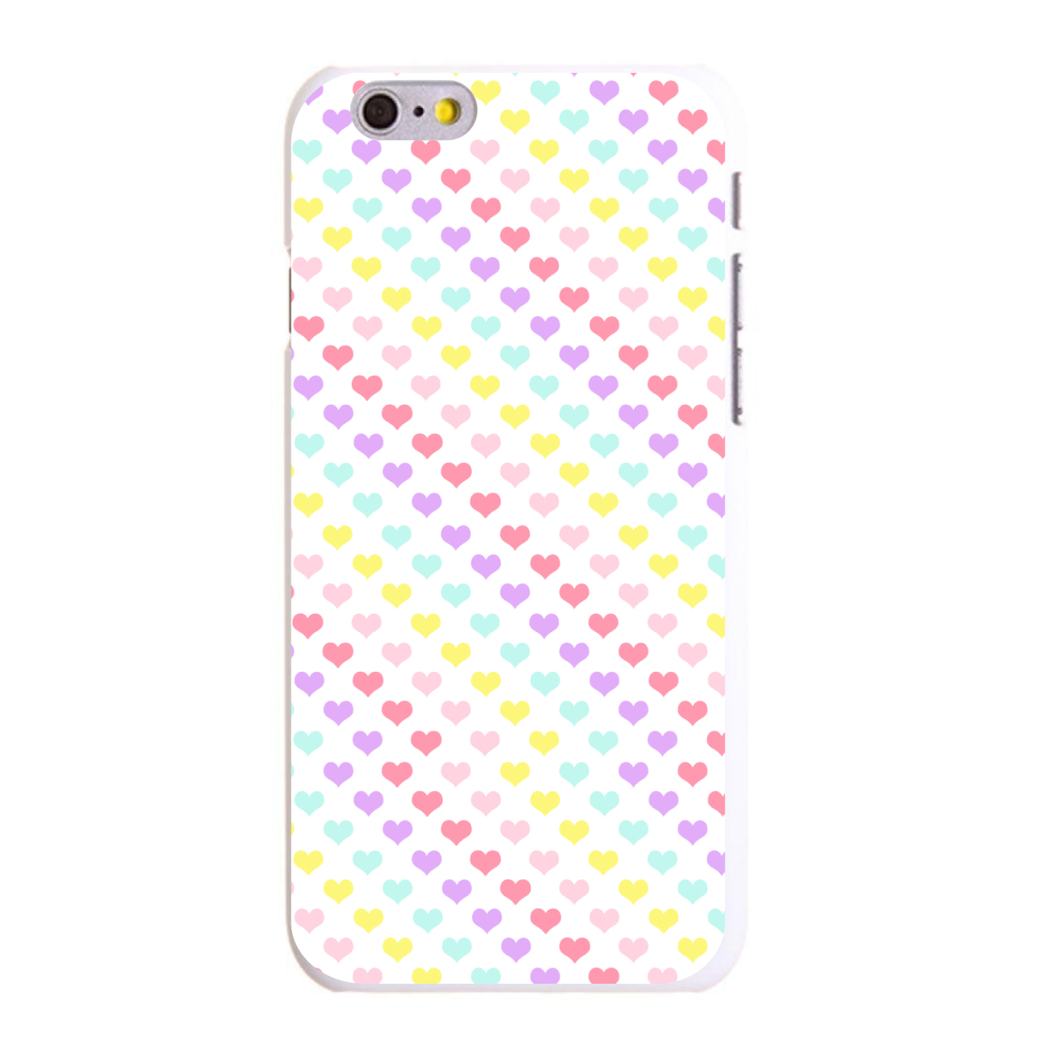 Funda Rígida para iPhone / Samsung Galaxy Corazones Arco Iris Patrón Diagonal - Imagen 5 de 38