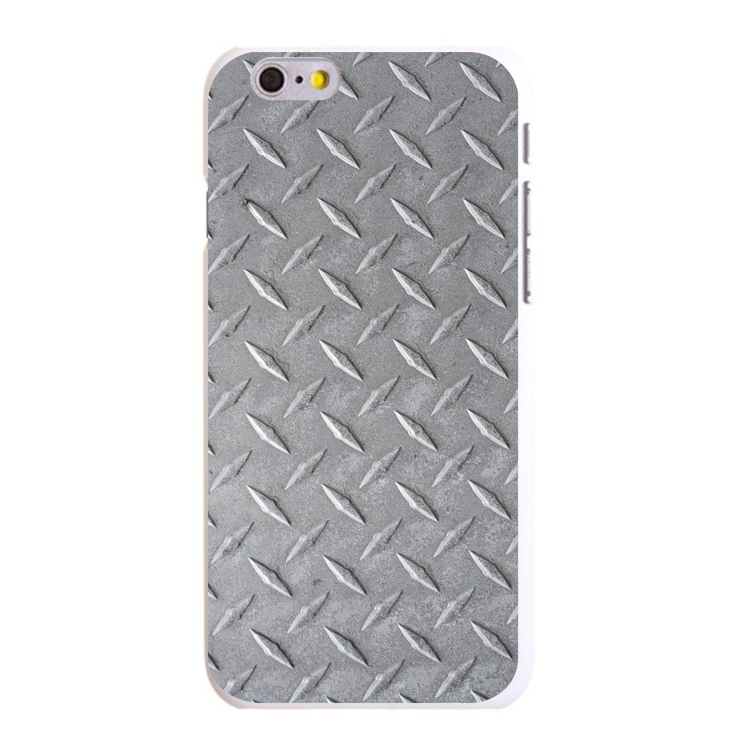 Hard Case Cover for iPhone Samsung Galaxy Grey Diamond Plate