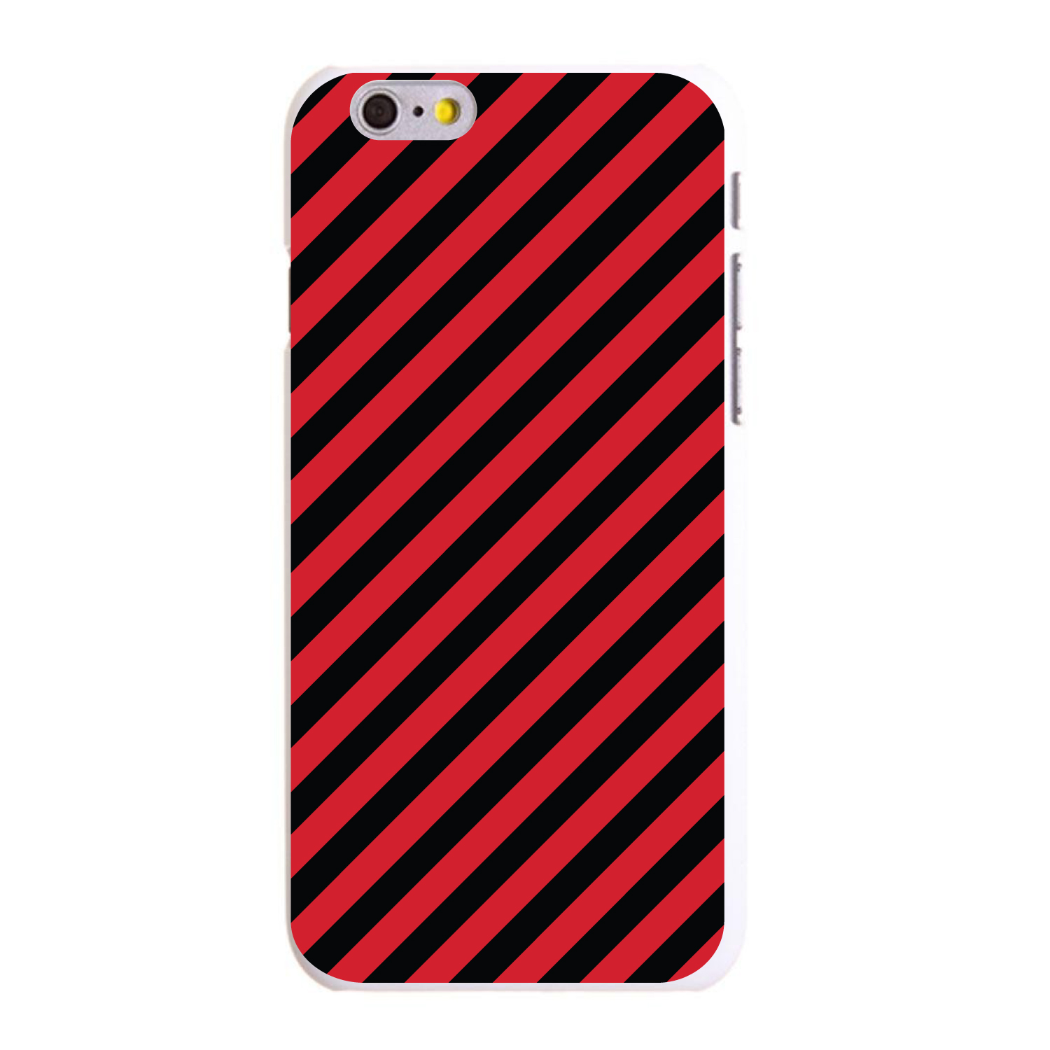 Funda rígida para iPhone/Samsung Galaxy negra roja rayas diagonales - Imagen 5 de 38