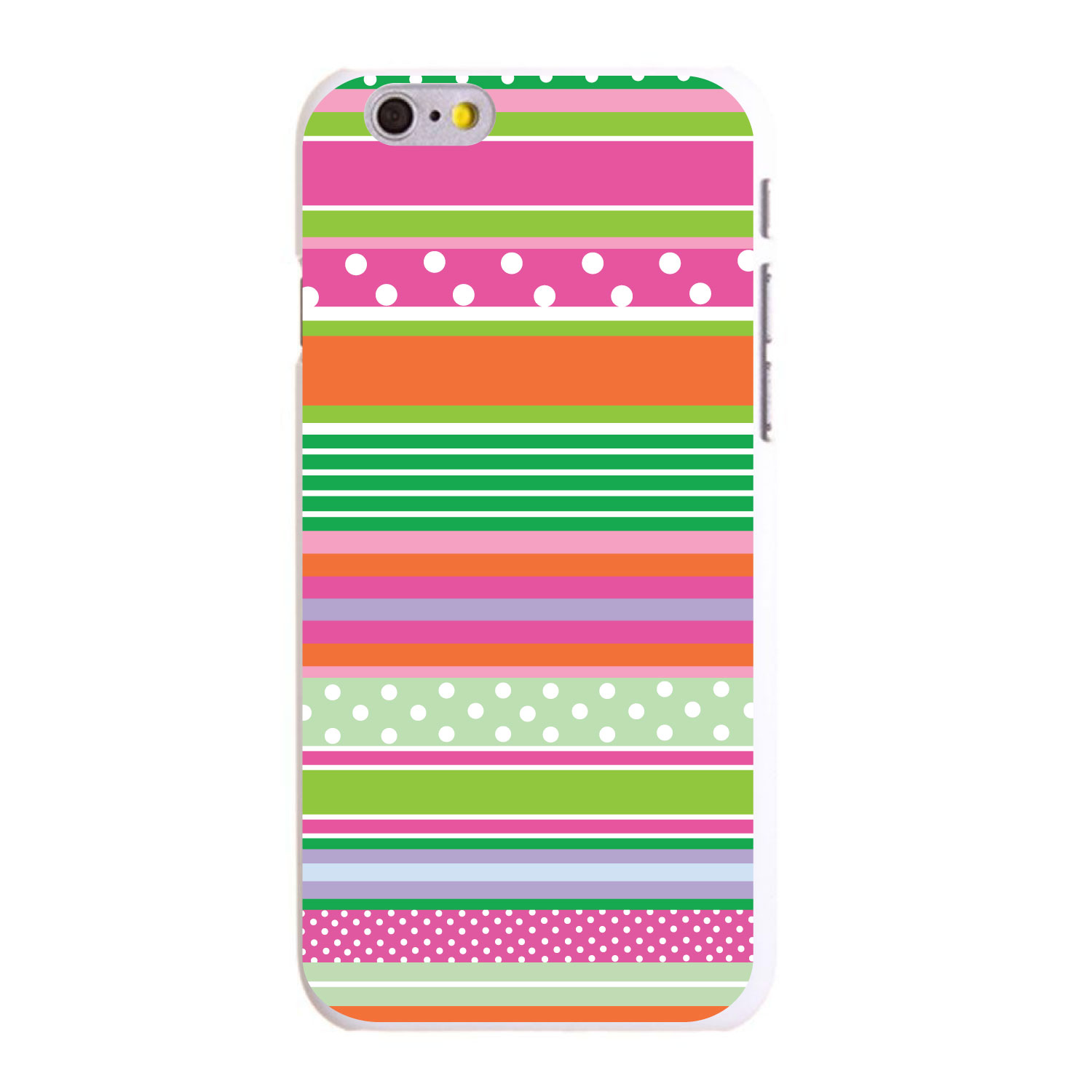 Hard Case Cover for iPhone / Samsung Galaxy Green Pink White Stripe Polka Dot - Bild 5 von 38